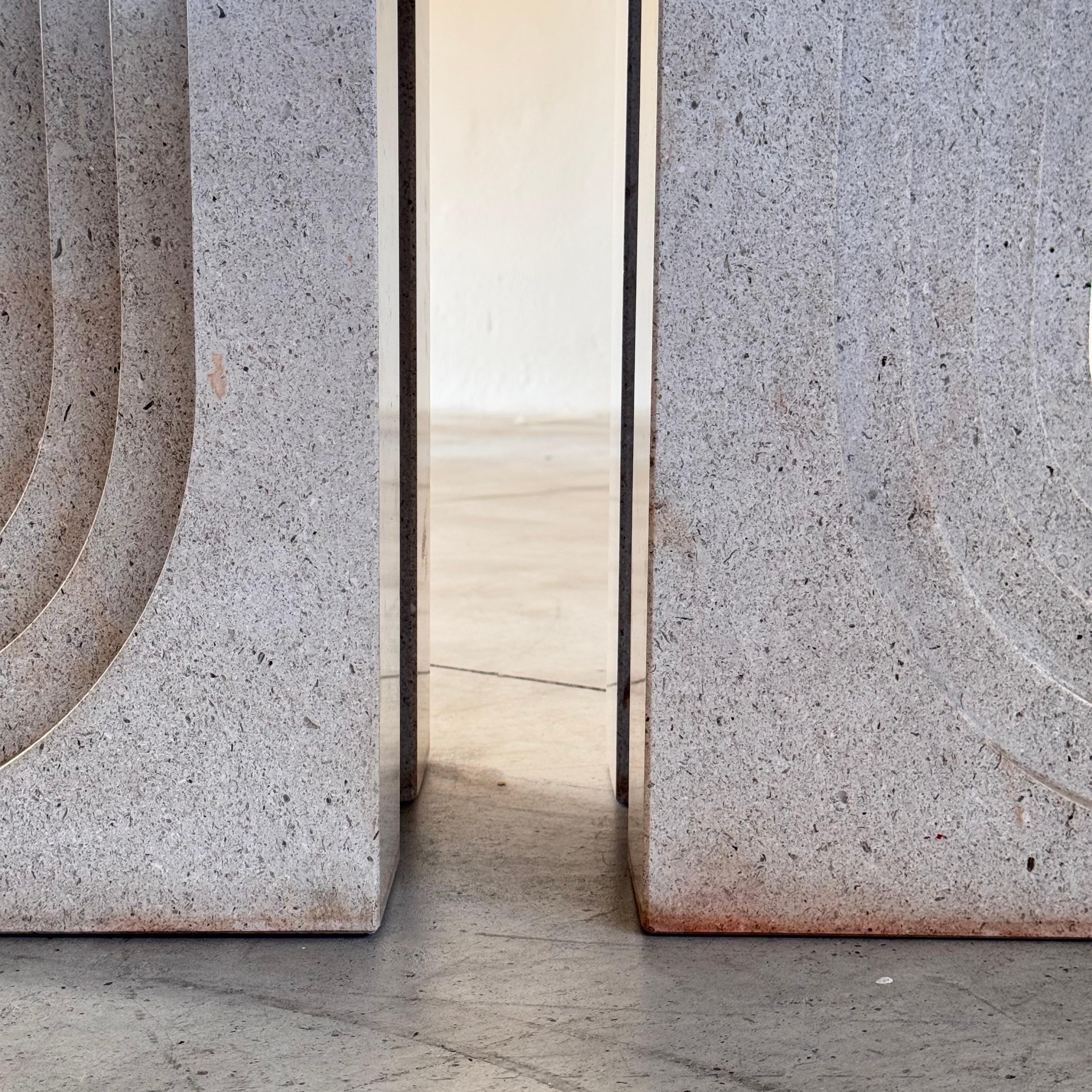 Carlo Scarpa 'Samo' Dining Table, Ultrarazionale Series for Simon, Italy, 1970s For Sale 8
