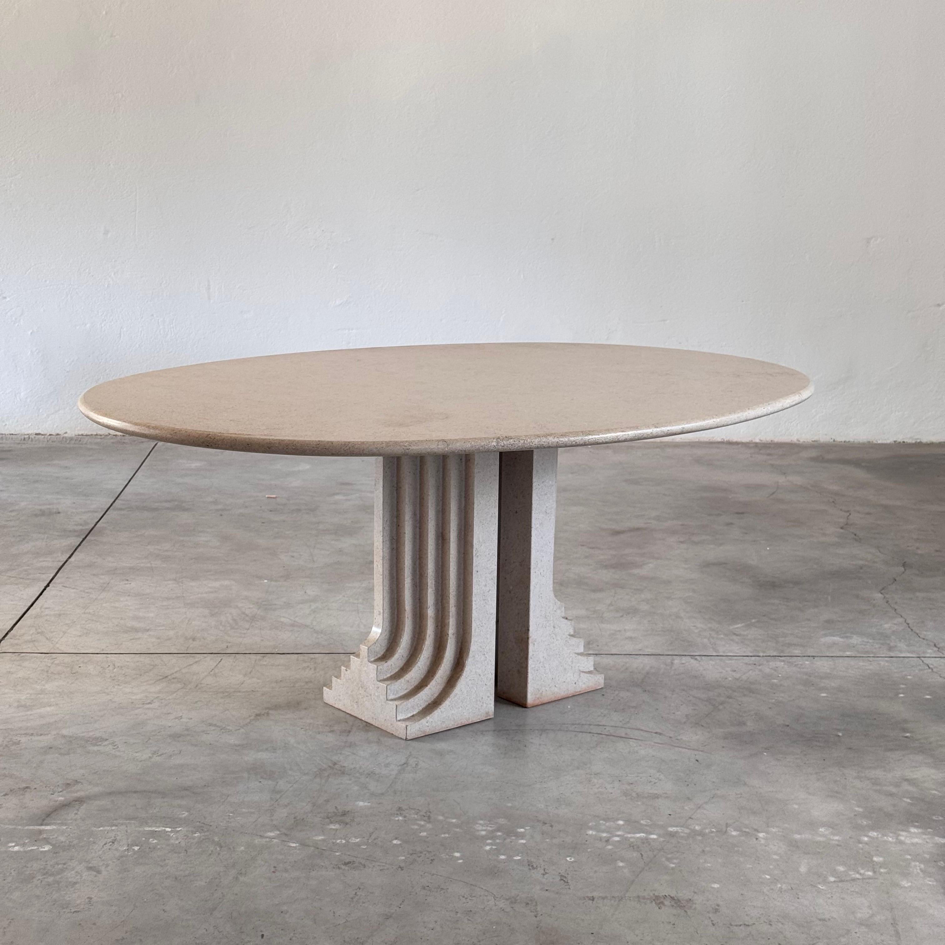 Italian Carlo Scarpa 'Samo' Dining Table, Ultrarazionale Series for Simon, Italy, 1970s For Sale