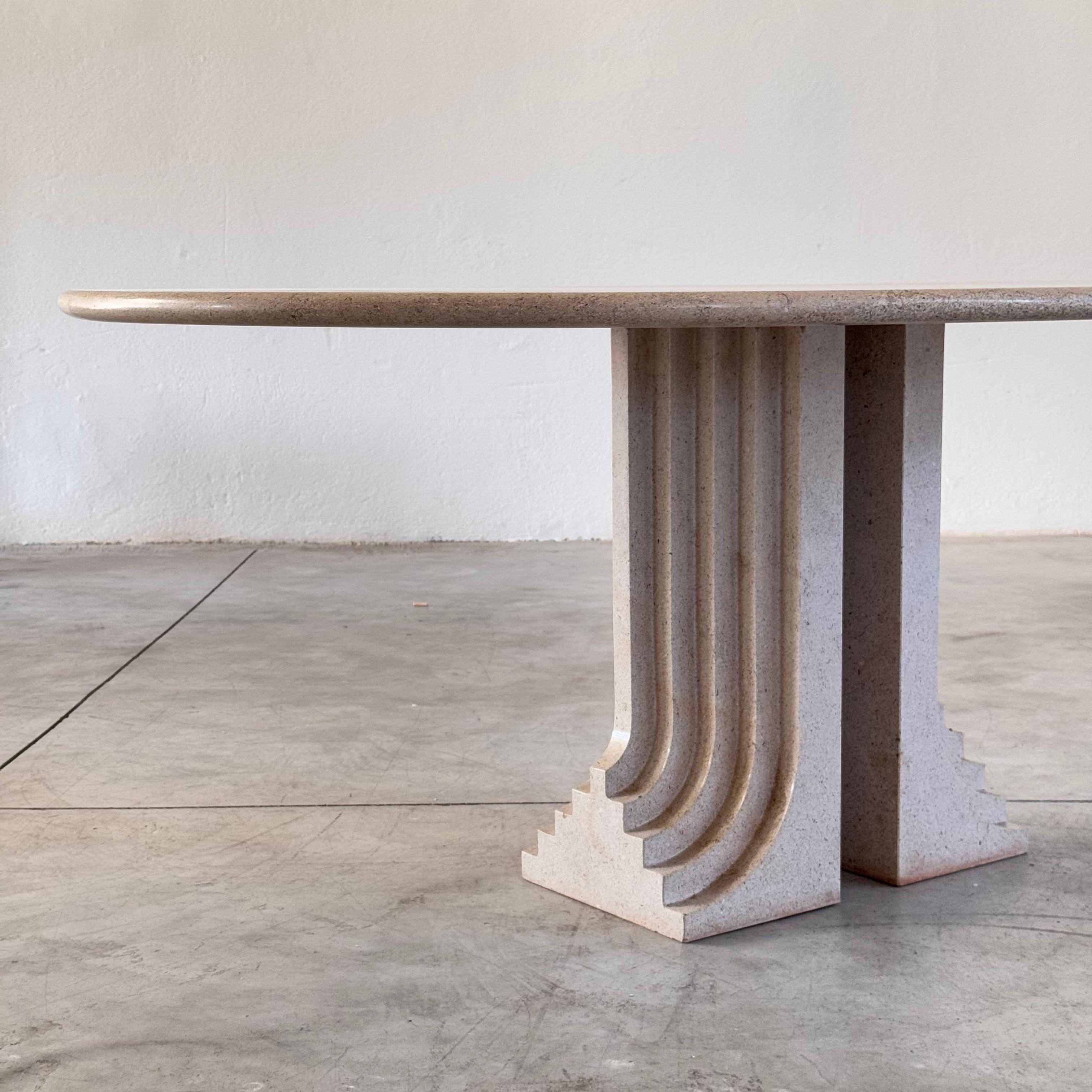 Hand-Crafted Carlo Scarpa 'Samo' Dining Table, Ultrarazionale Series for Simon, Italy, 1970s For Sale