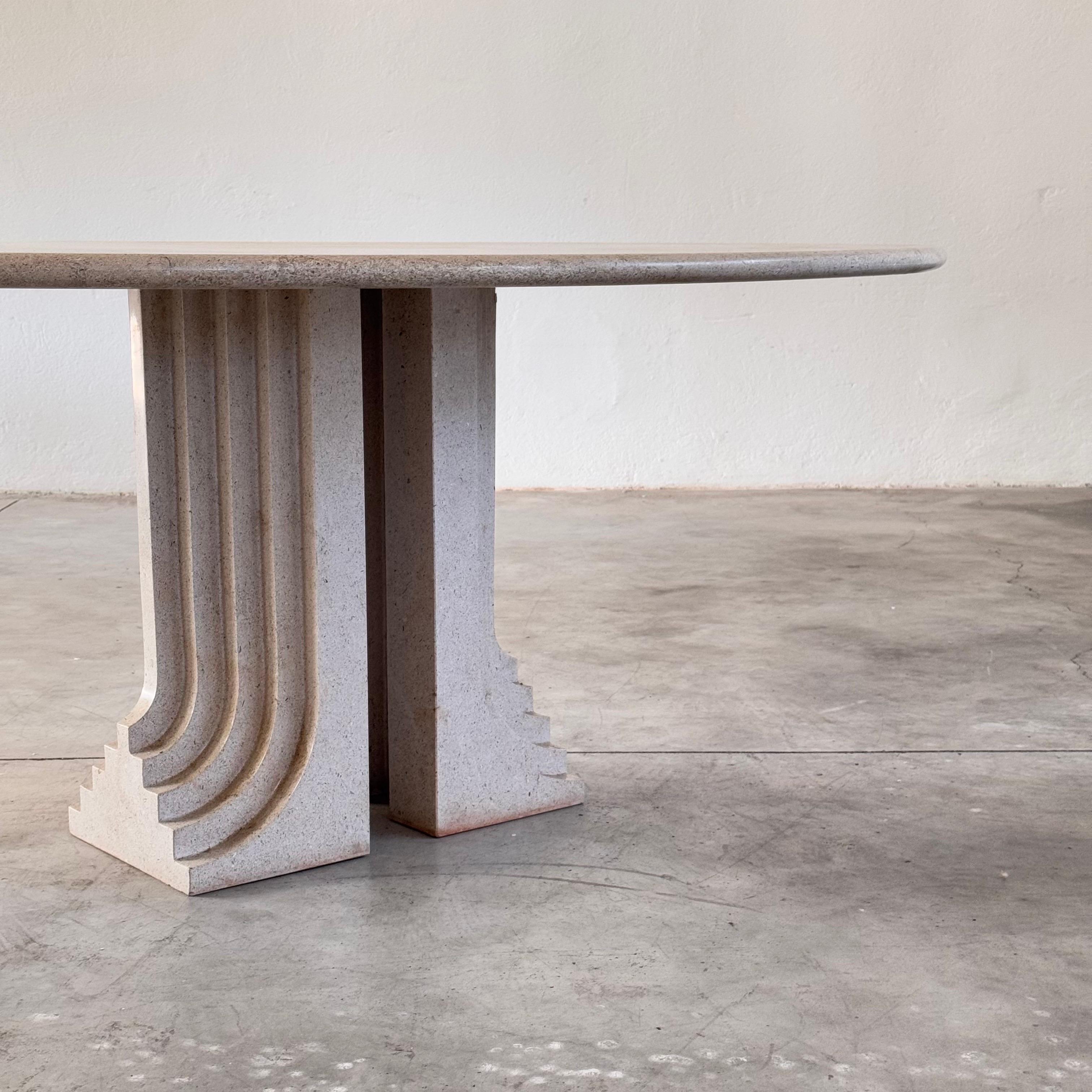 Granite Carlo Scarpa 'Samo' Dining Table, Ultrarazionale Series for Simon, Italy, 1970s For Sale