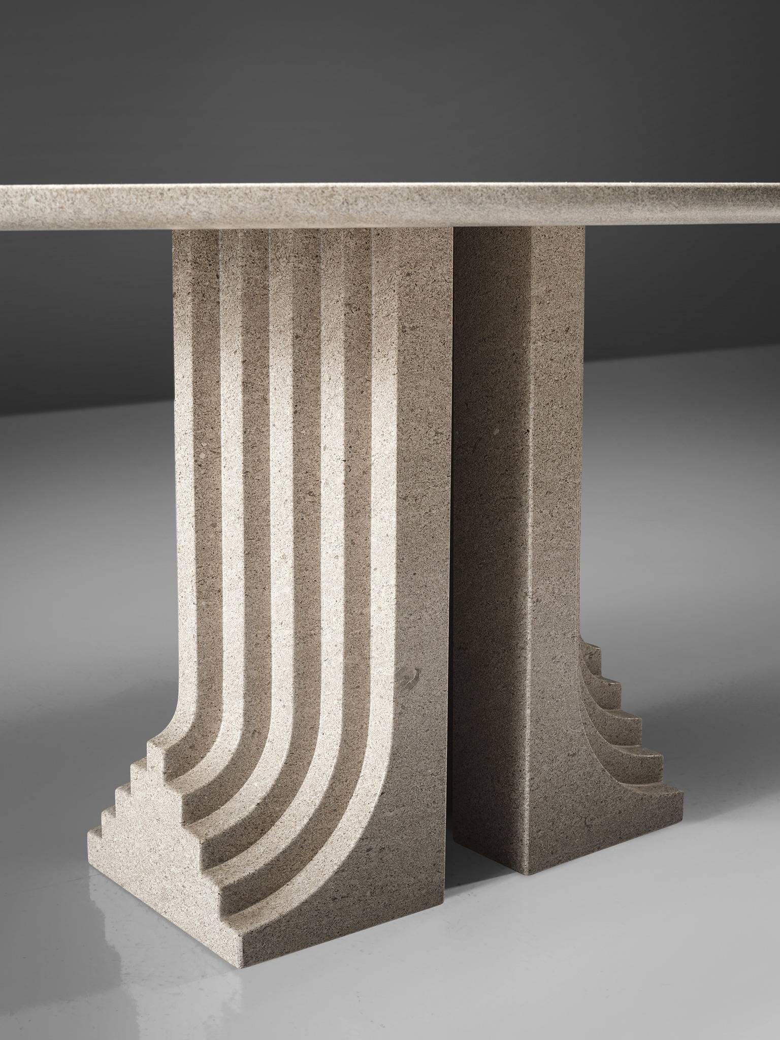 Late 20th Century Carlo Scarpa 'Samo' Table for Simon in Granite