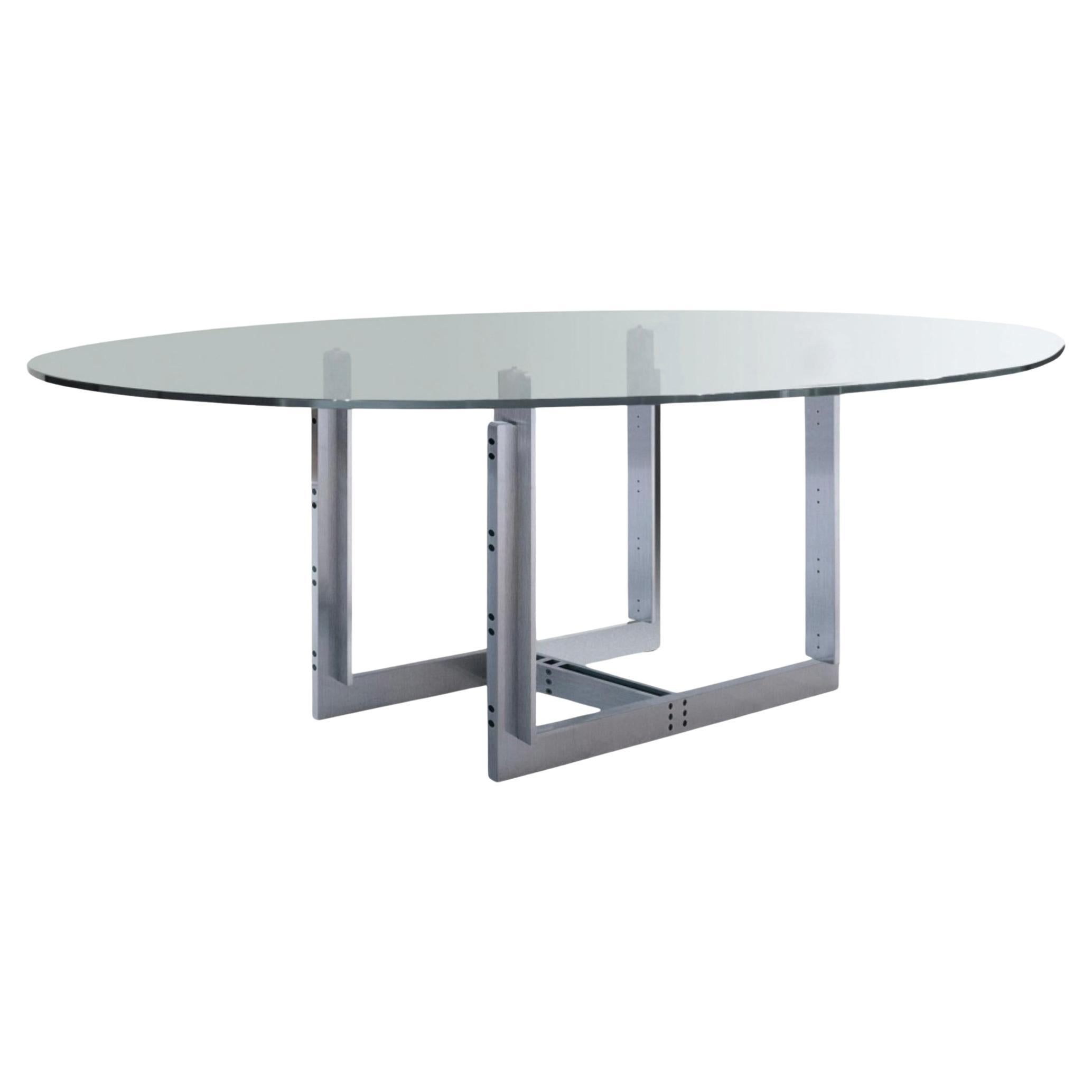 Mesa de comedor de cristal Carlo Scarpa Sarpi