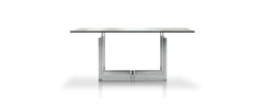 Carlo Scarpa Sarpi Table for Cassina, Glass & Metal, Mid-Century Italy