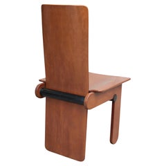 Carlo Scarpa, Set di 6 sedie in legno per Gavina, Italia 1970s