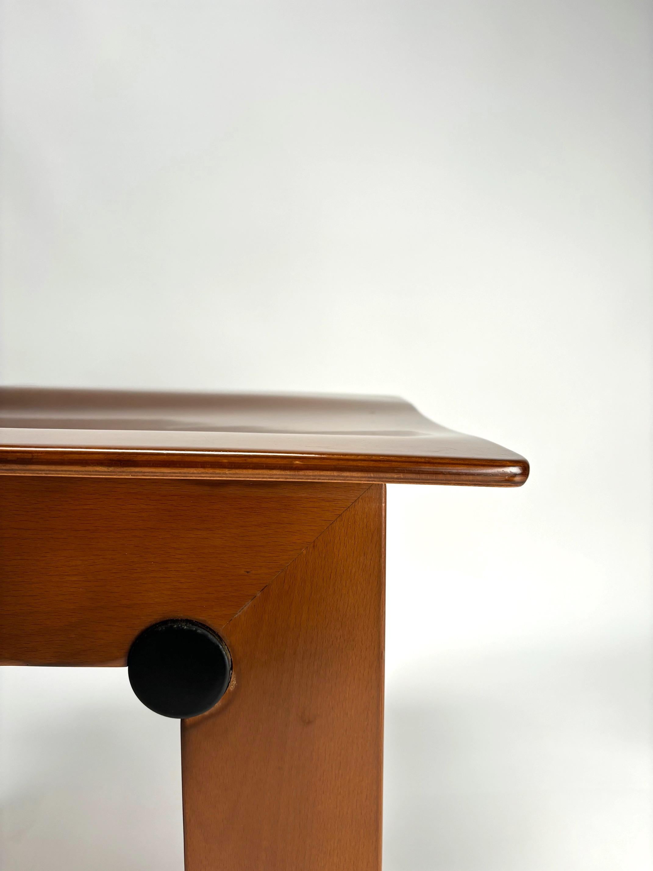 Italian Carlo Scarpa, Set of 6 Wooden Chairs for Gavina, Italy 1970s For Sale