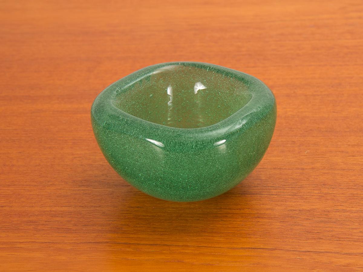 Mid-Century Modern Carlo Scarpa Sommerso a Bollicine Bowl For Sale