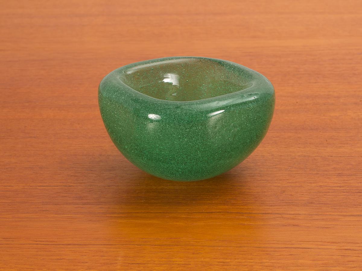 Carlo Scarpa Sommerso a Bollicine Bowl In Good Condition For Sale In Brooklyn, NY