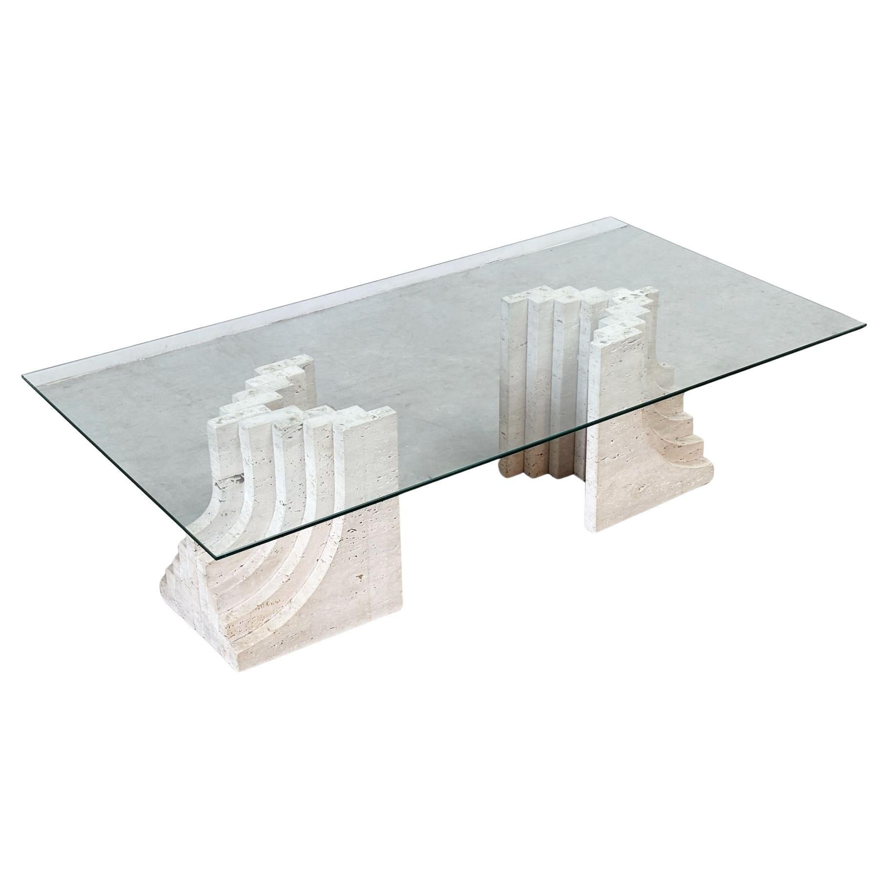 Carlo Scarpa style coffee table For Sale