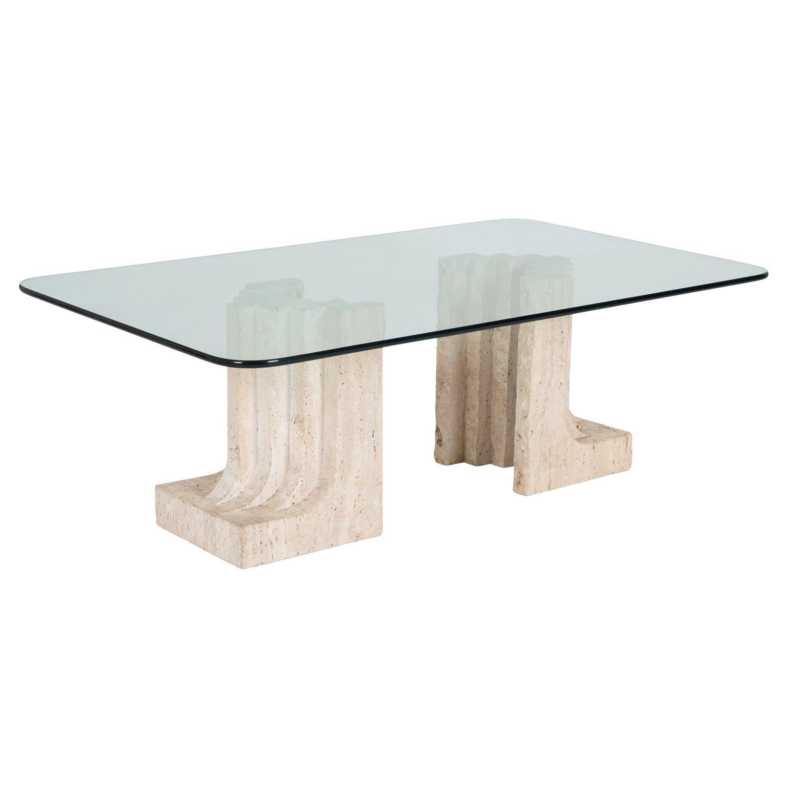 Carlo Scarpa Style Coffee Table For Sale