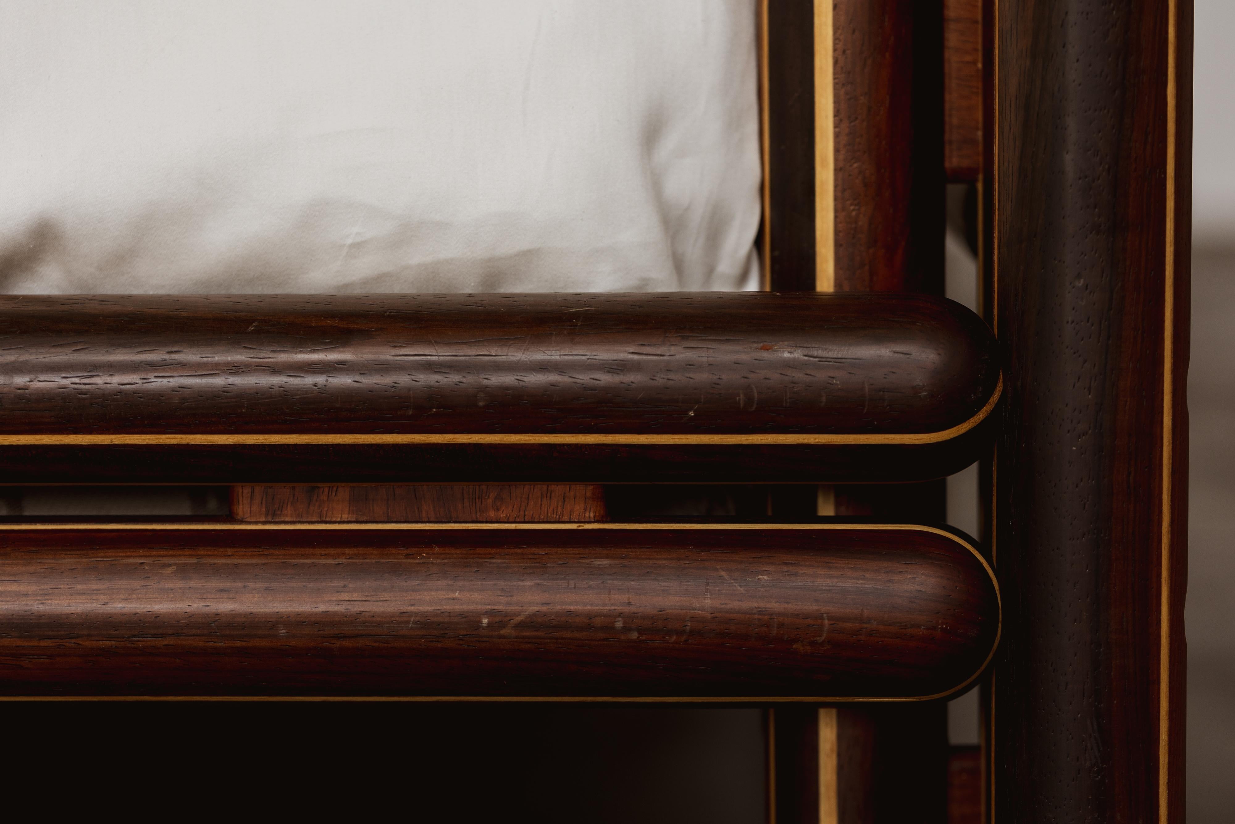 Carlo Scarpa “Toledo” Bed for Simon Gavina, 1975 In Good Condition For Sale In Lonigo, Veneto