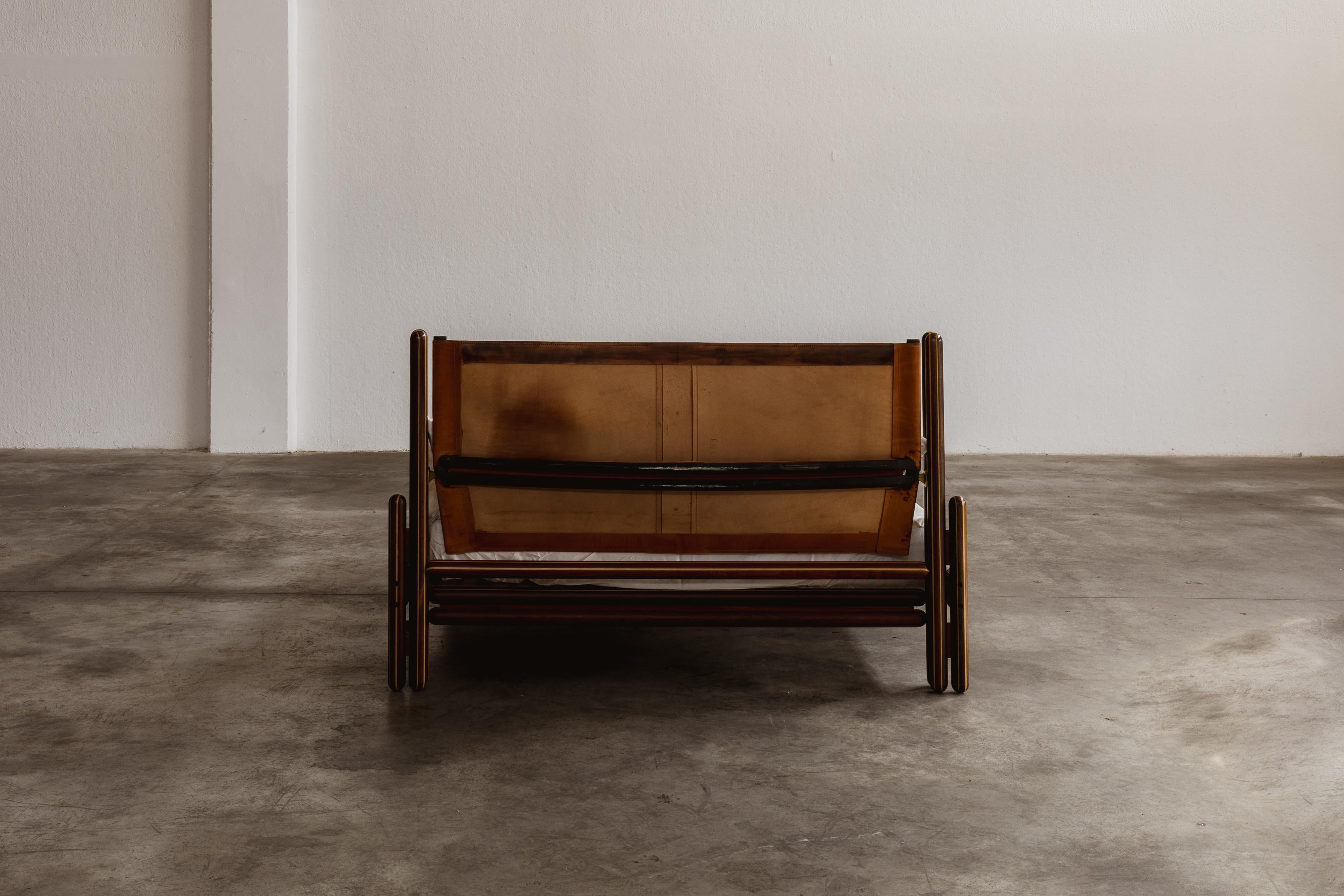 Brass Carlo Scarpa “Toledo” Bed for Simon Gavina, 1975 For Sale