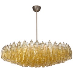 Carlo Scarpa, Venini Amber Amber Polyhedral Chandelier