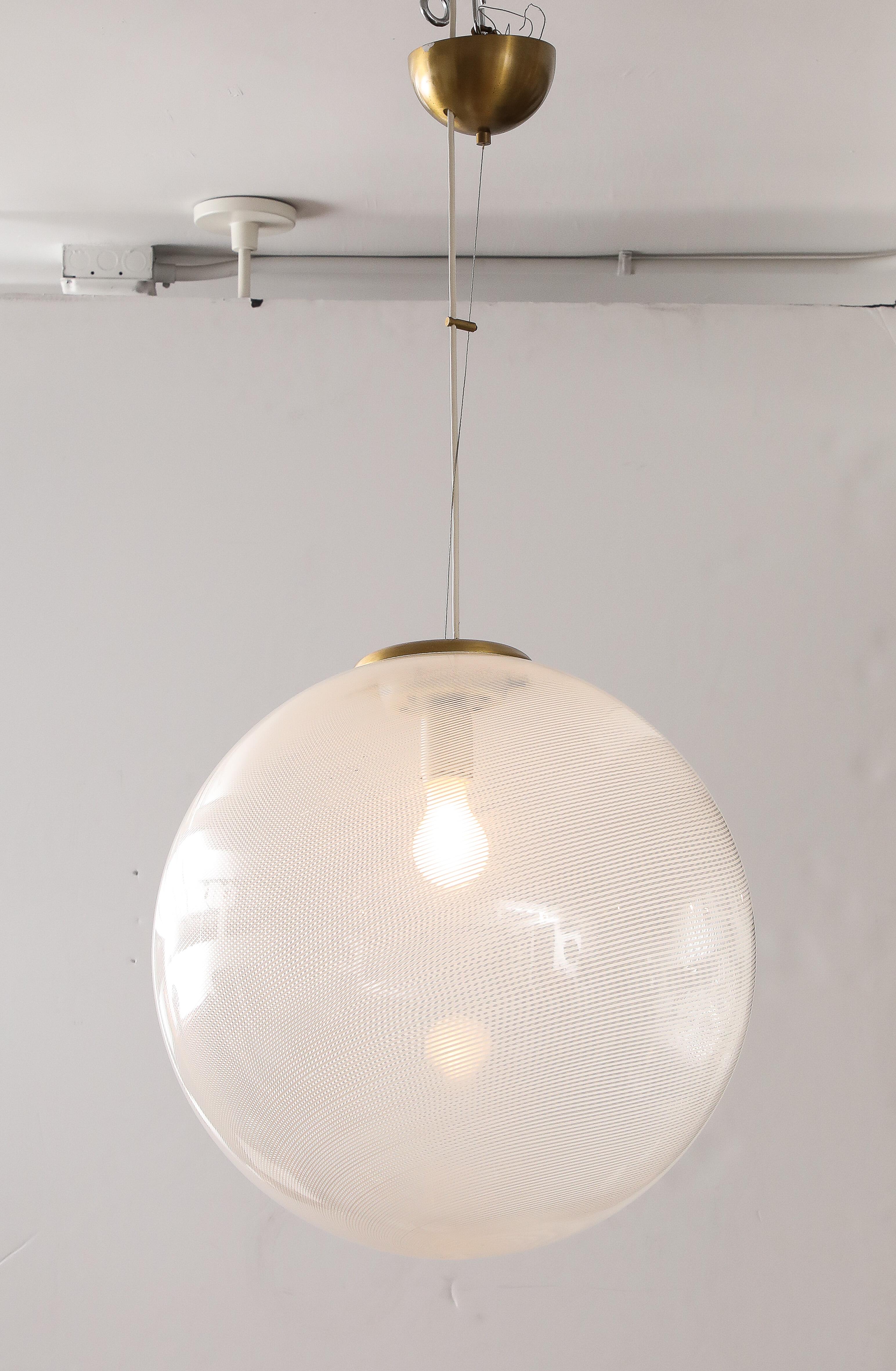 Carlo Scarpa Venini, grande suspension en verre, Italie, 1925 en vente 5