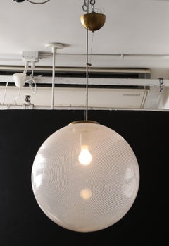 Carlo Scarpa Venini Large Glass Pendant, Italy, 1925