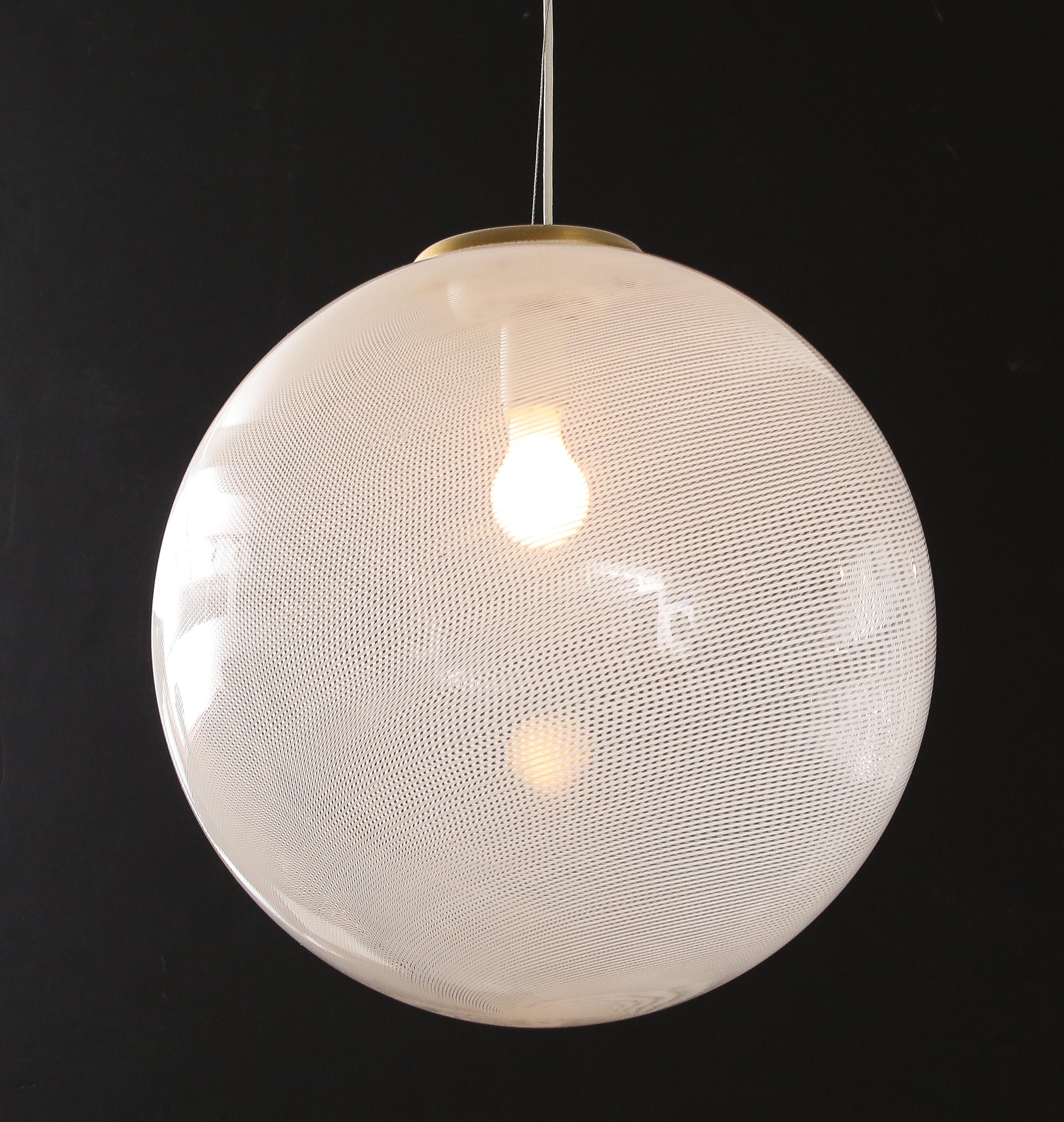 Carlo Scarpa Venini, grande suspension en verre, Italie, 1925 en vente 2