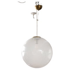 Carlo Scarpa Venini Large Glass Pendant, Italy, 1925