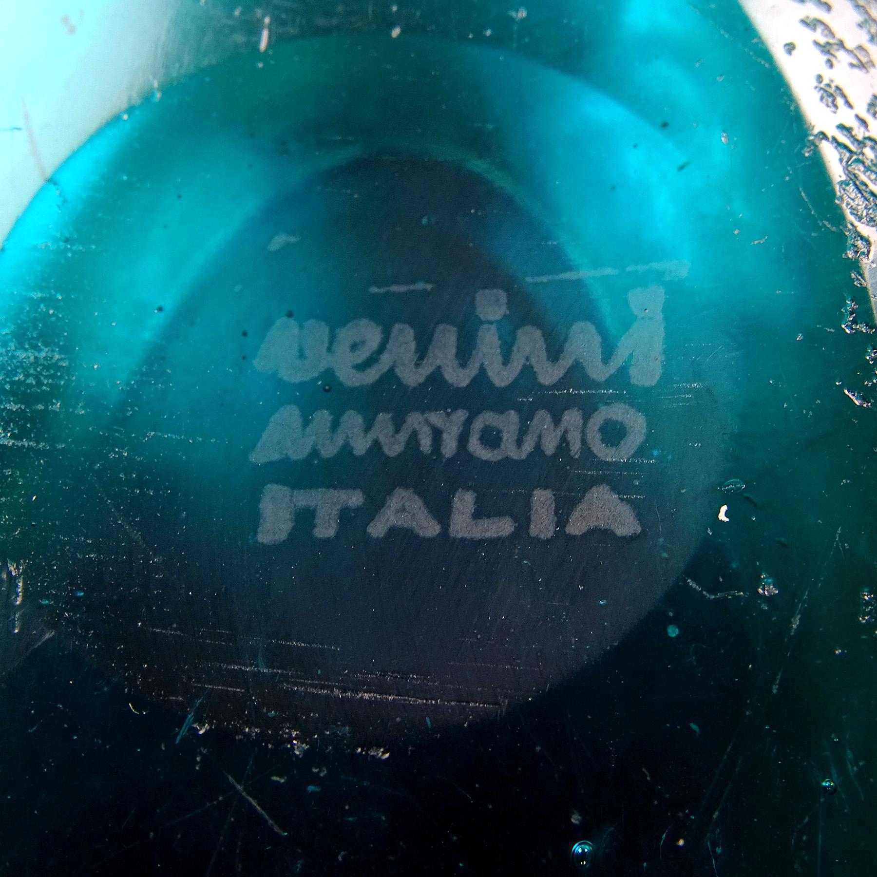 20th Century Carlo Scarpa Venini Murano Signed 1930s Corroso Surface Italian Art Glass Bowl For Sale