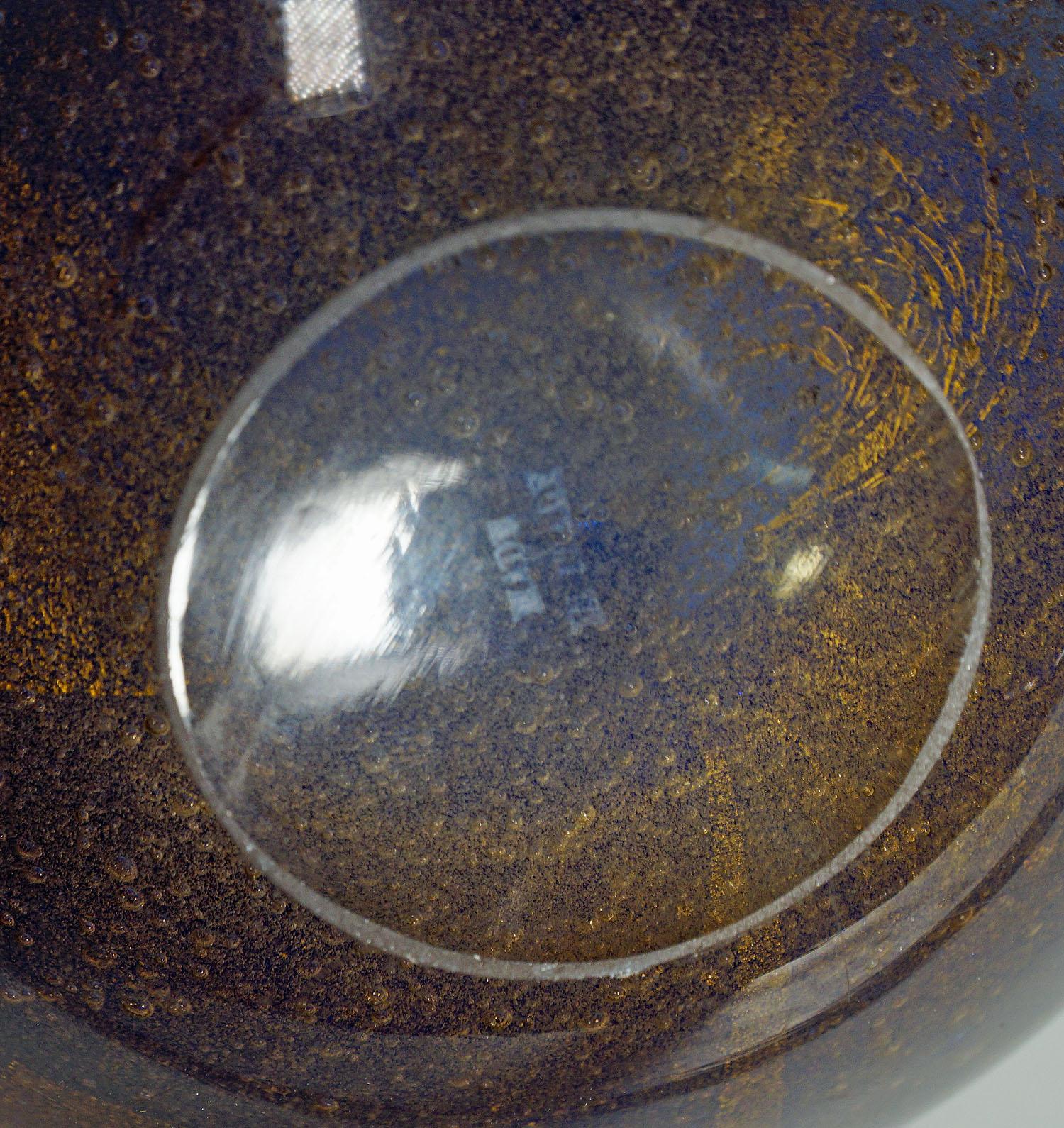 Carlo Scarpa 'Vetro Sommerso' Glass Bowl for Venini, circa 1934 In Good Condition In Berghuelen, DE