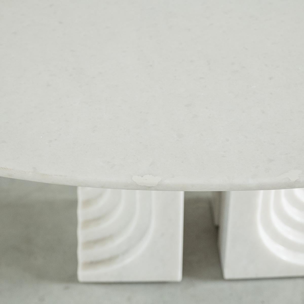 Carlo Scarpa White Naxos Marble Samo Table for Simon, Italy, 1970 4