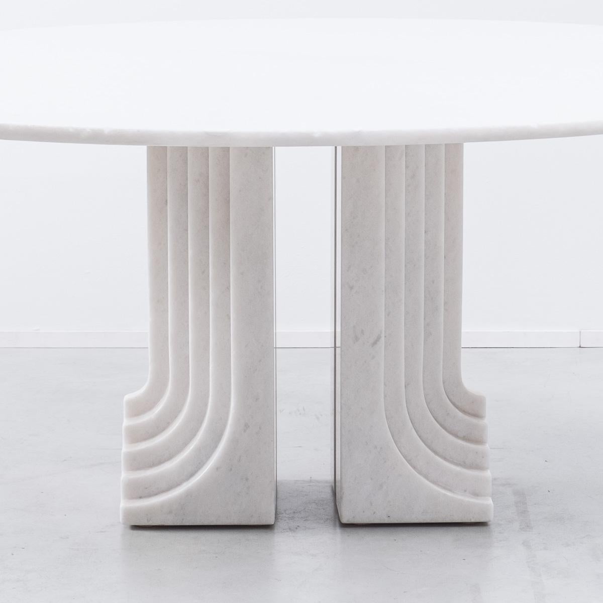 Carlo Scarpa White Naxos Marble Samo Table for Simon, Italy, 1970 1