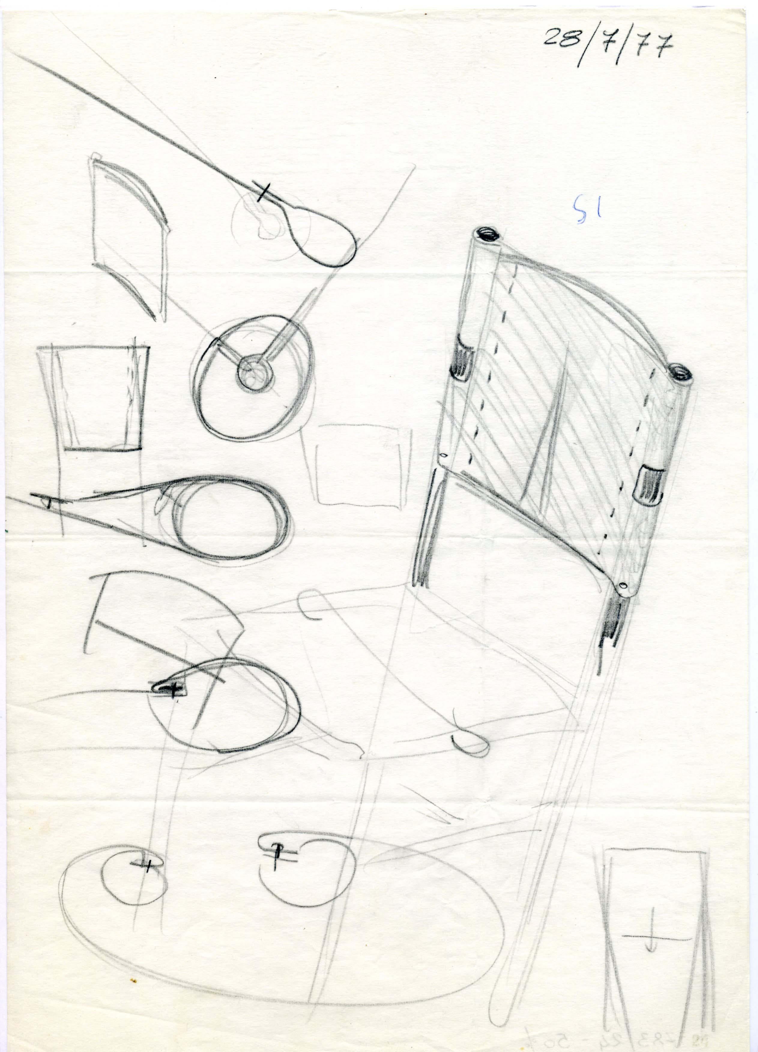 Walnut Kentucky chairs by Carlo Scarpa for Bernini, 1977  For Sale