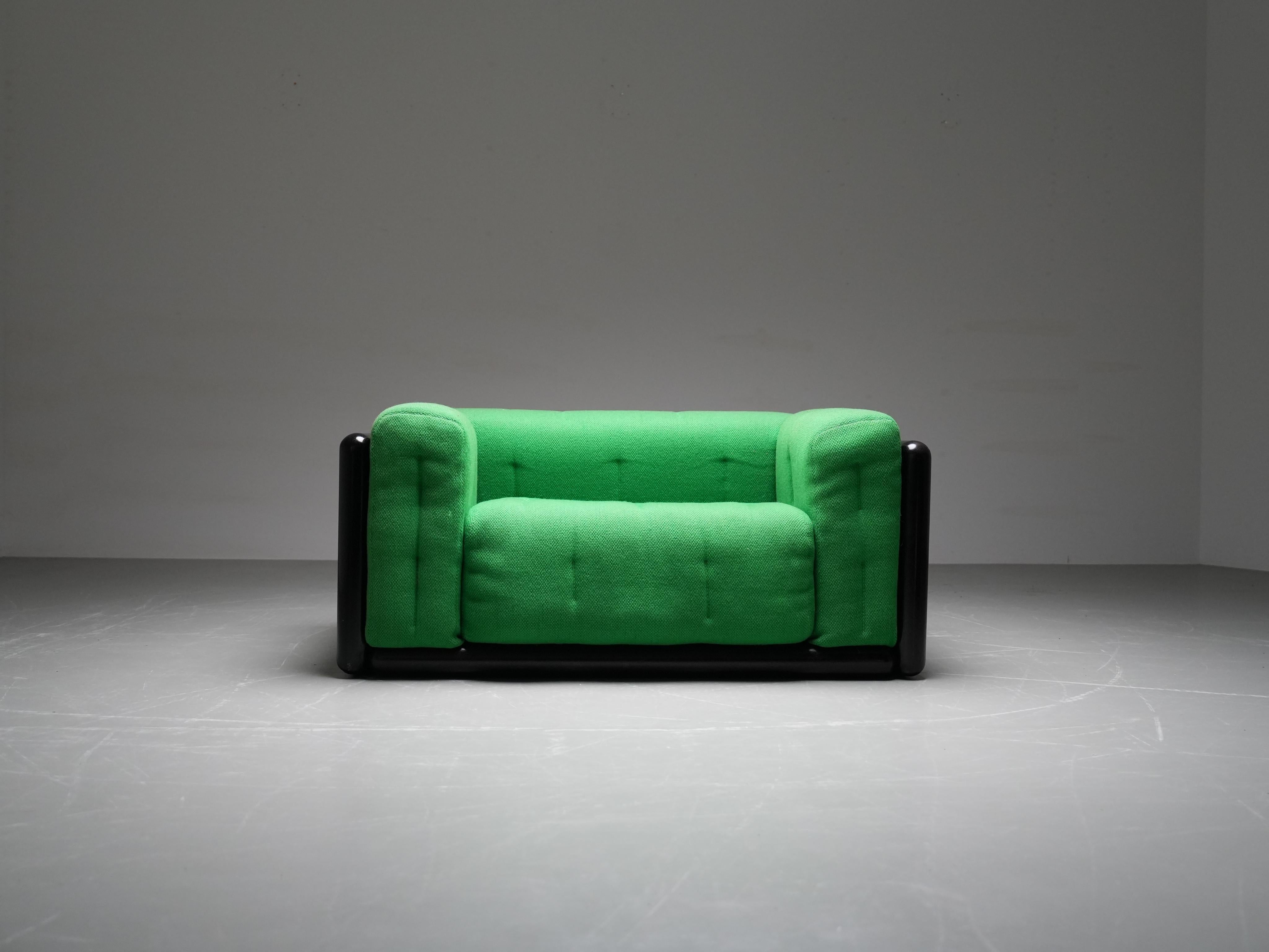 Sofá 'Cornaro' de Carlo Scarpo en madera de iroko para Gavina early ed., Italia, años 70 Moderno de mediados de siglo en venta