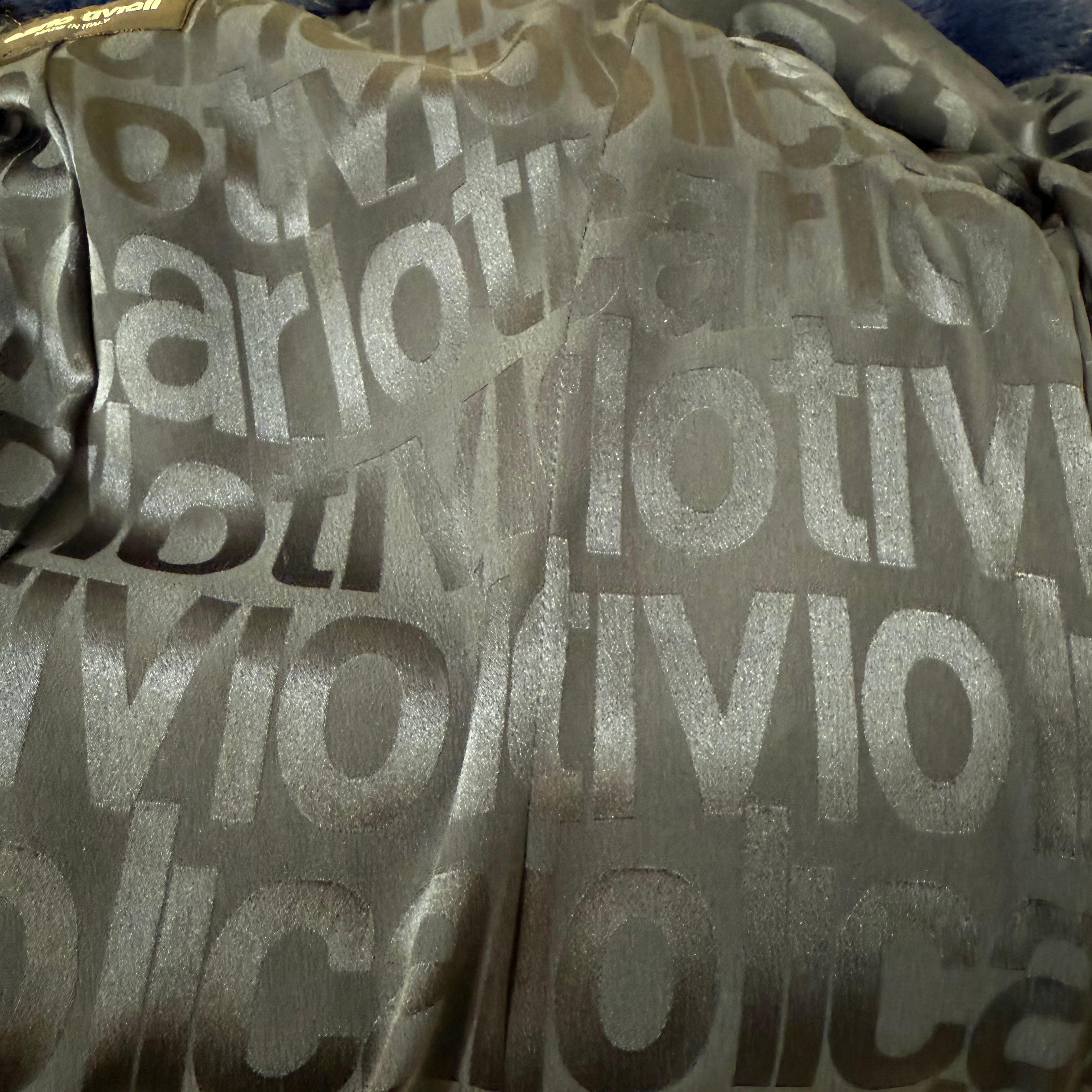 Carlo Tivioli Blauer Nerz Pelzmantel M im Angebot 3