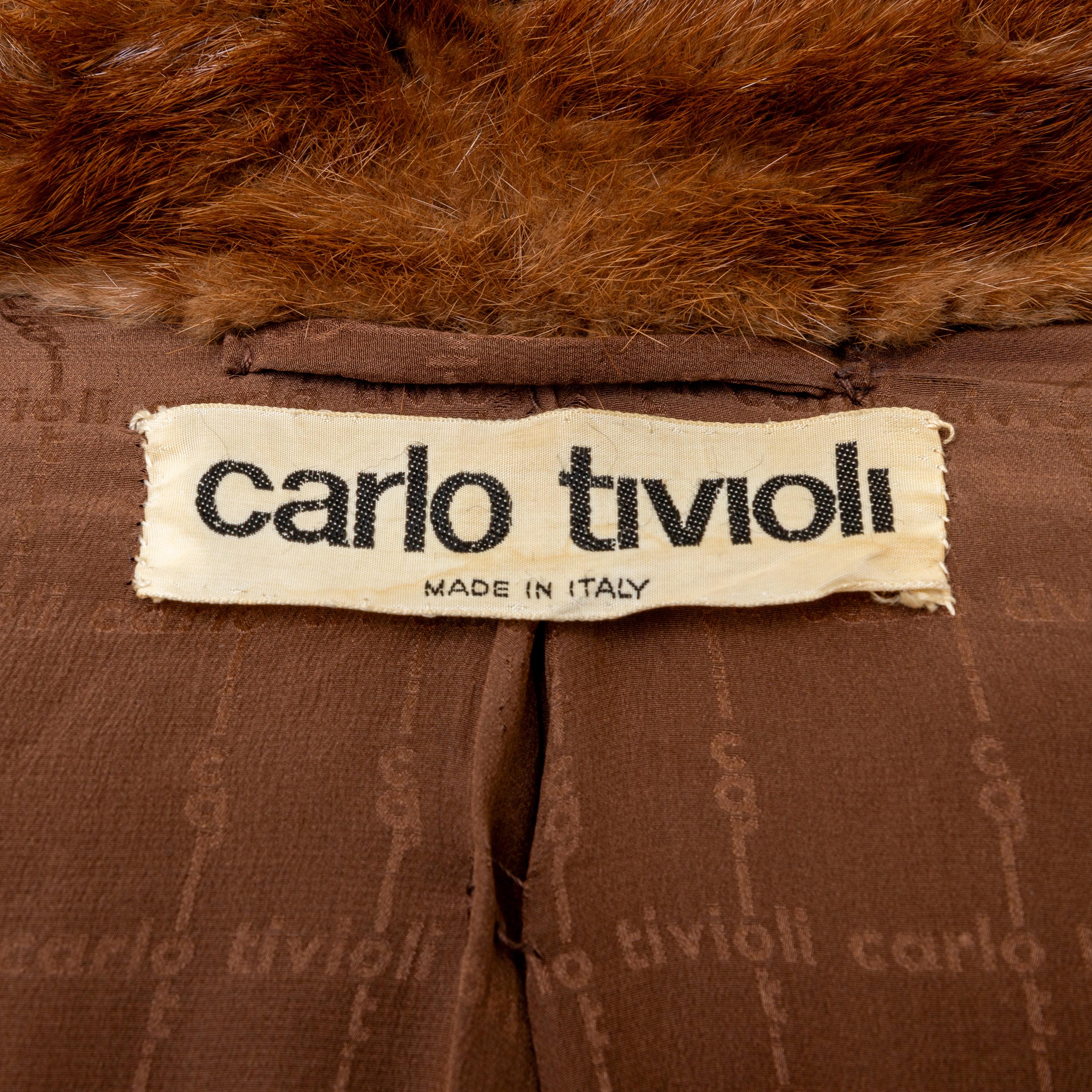 Carlo Tivioli Fur Coat For Sale 2