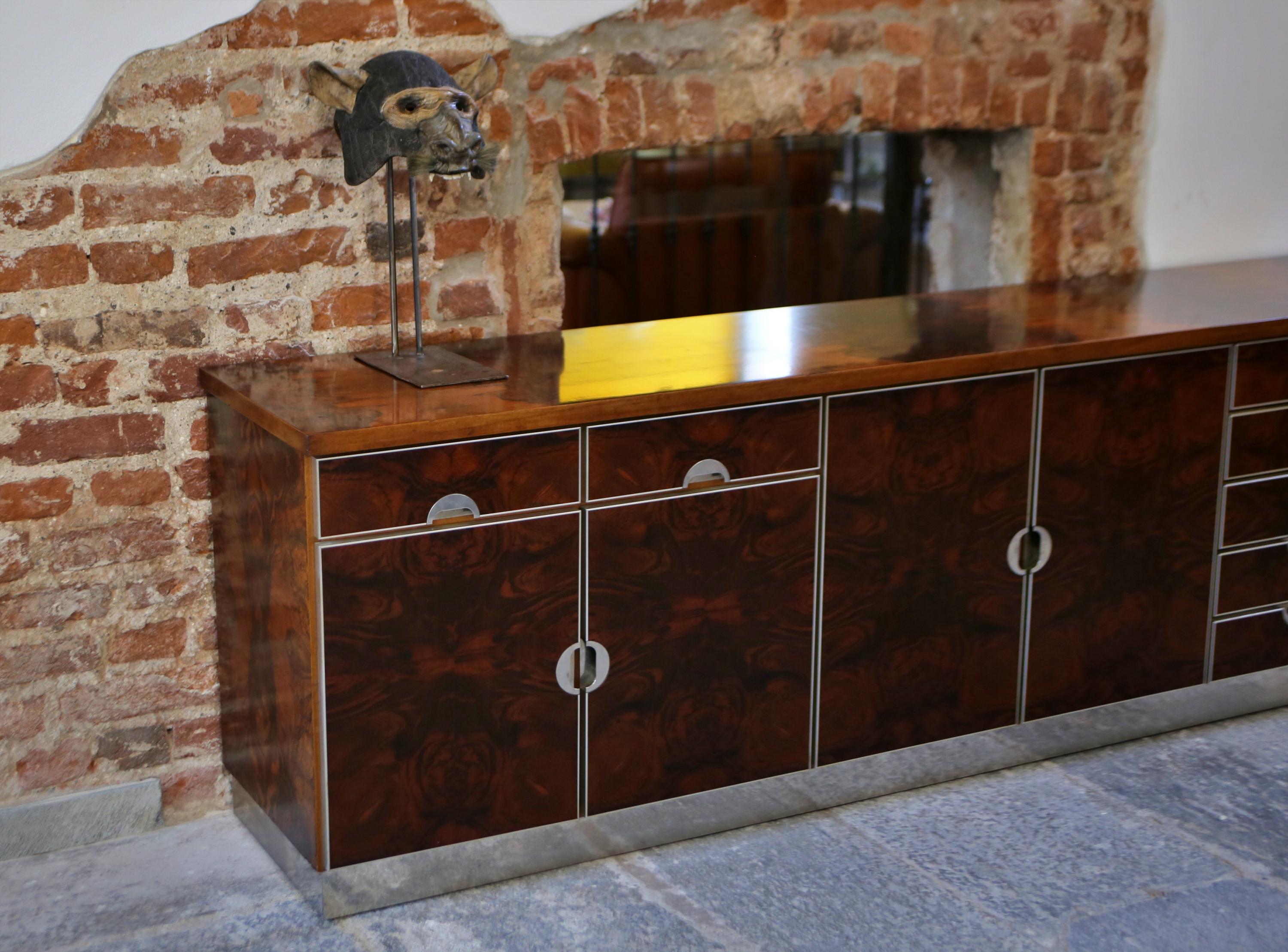 Other Carlo Torrigiani. Sideboard in rosewood briar for Did Dado Industrial milano  For Sale