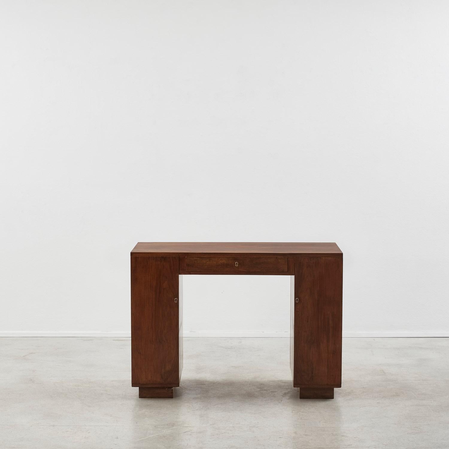 Art Déco Carlo Turina Scrivania razionalista in legno - Italia, anni '30 in vendita