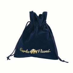 Carlo Viani 14 Karat White Gold Flower Shaped Round Turquoise Pendant Necklace