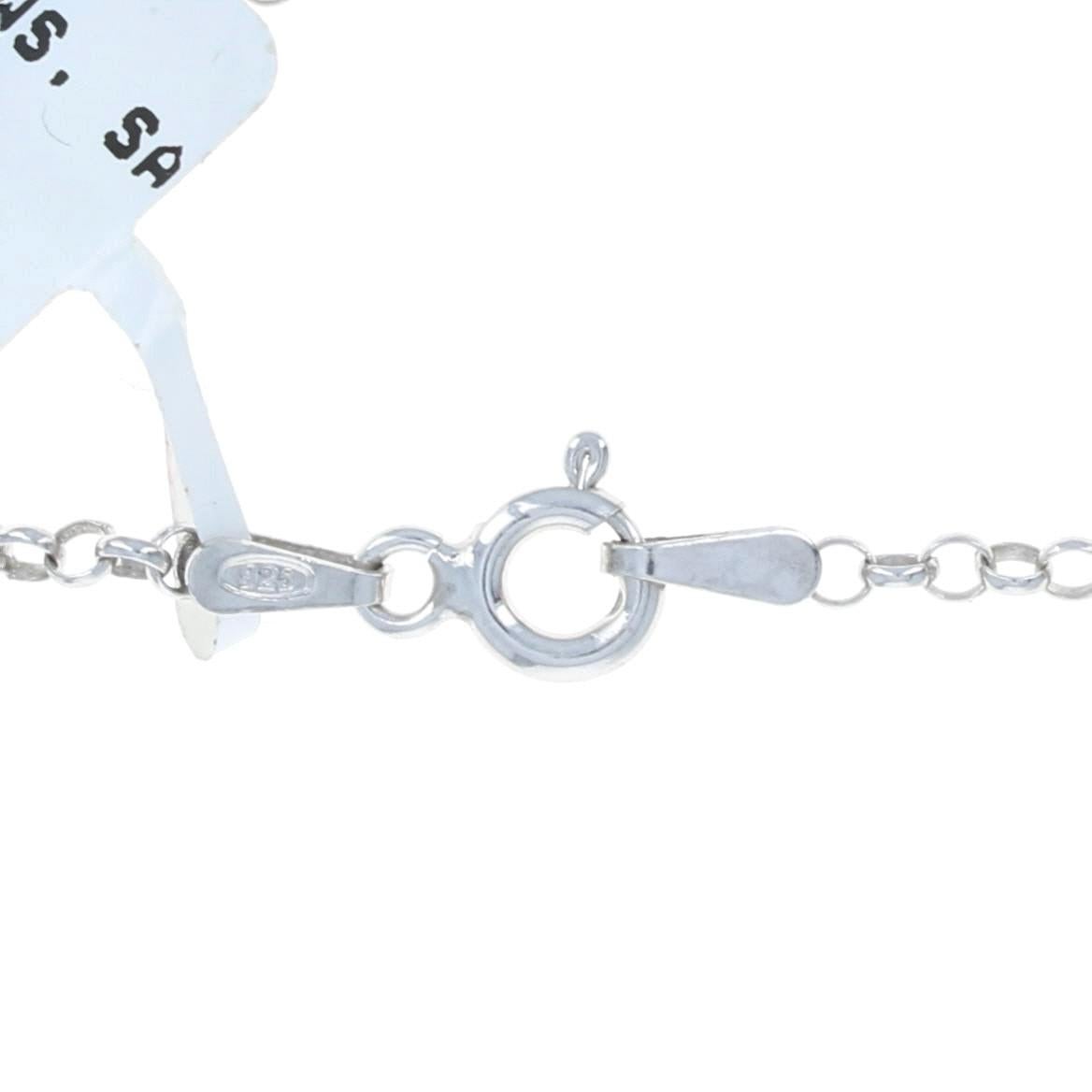 Donna Carlo Viani Collana con ciondolo a spirale in zaffiro Howlite Sterling 925 2.10ctw Regolare in vendita