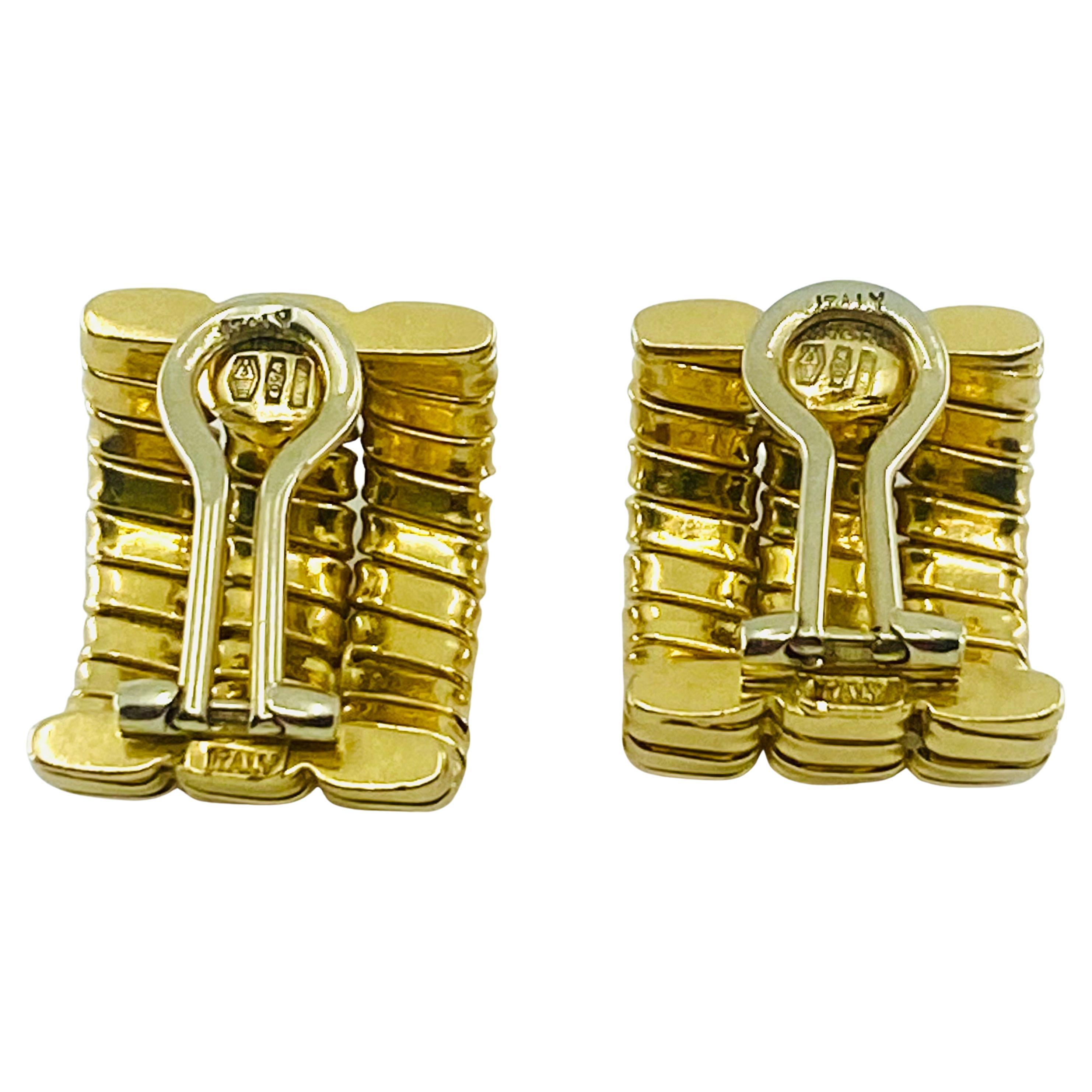 Carlo Weingrill 18k Gold Earrings Tubogas  1