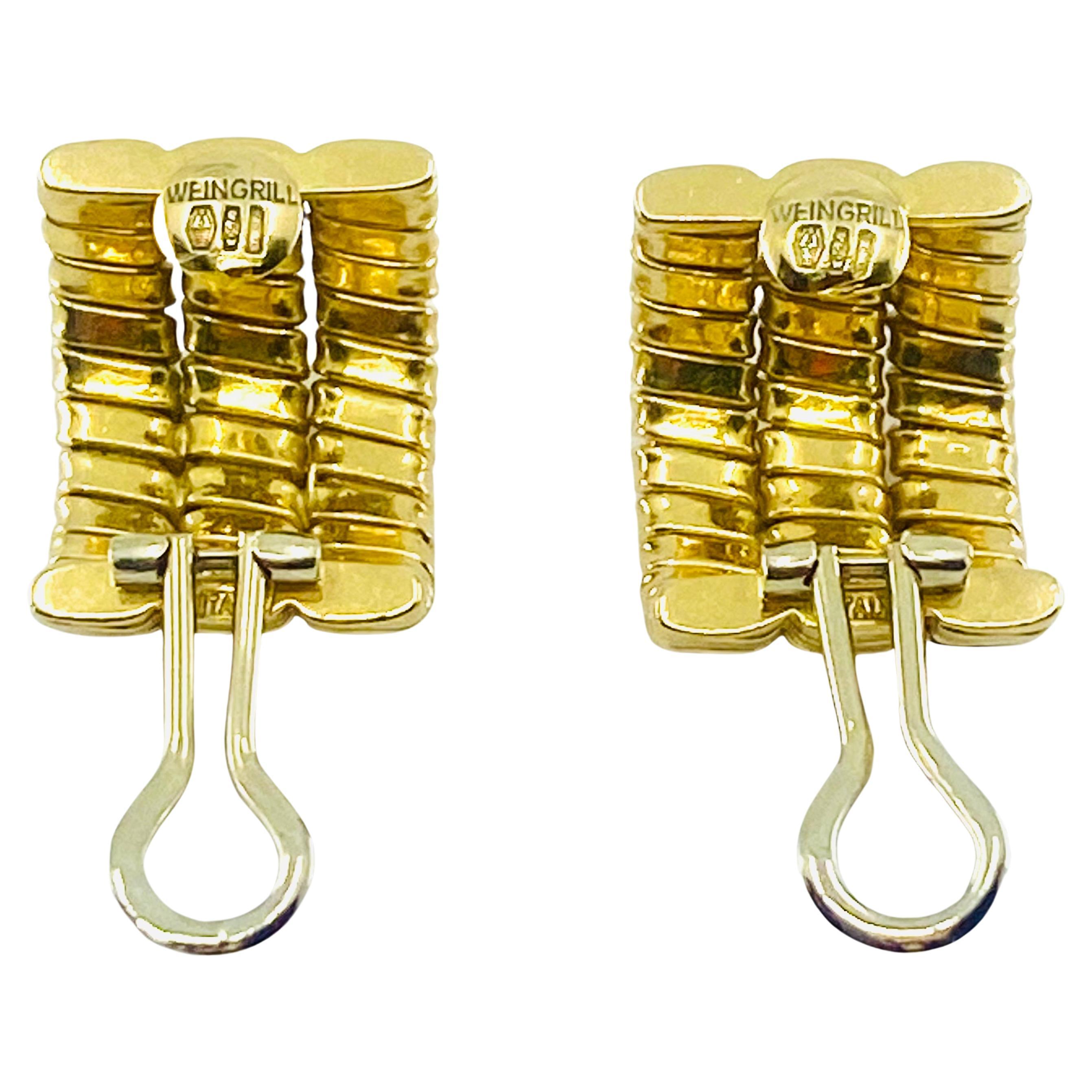 Carlo Weingrill 18k Gold Earrings Tubogas  2