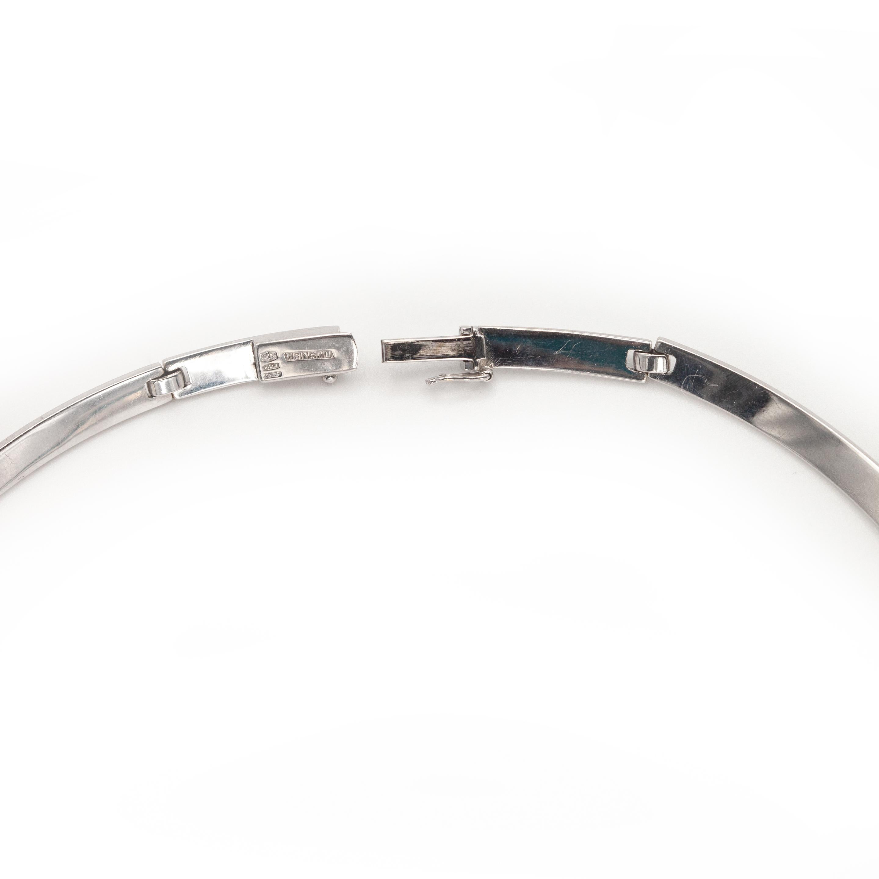 Carlo Weingrill 18K White Gold Aquamarine and Tourmaline Choker Necklace For Sale 5
