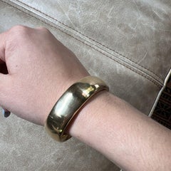 Carlo Weingrill 18k Yellow Gold Bangle Bracelet Vintage Circa 1970s