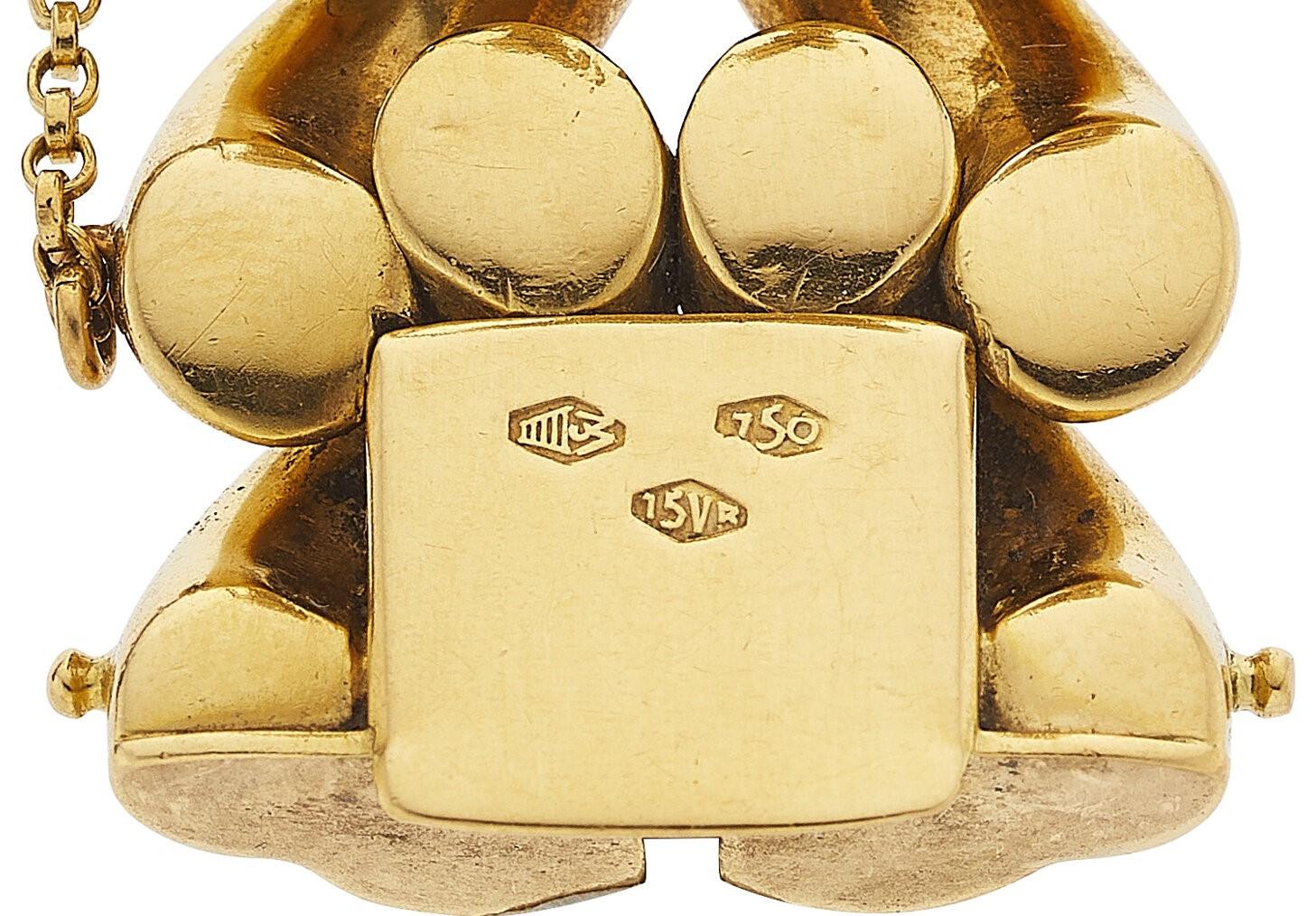 Carlo Weingrill 18k Yellow Gold Handmade Double San Marco Bracelet 89.2gr In Good Condition For Sale In Sherman Oaks, CA
