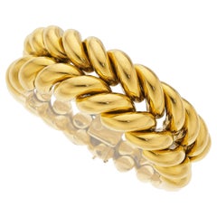 Carlo Weingrill Bracciale San Marco doppio in oro giallo 18k fatto a mano 89,2gr