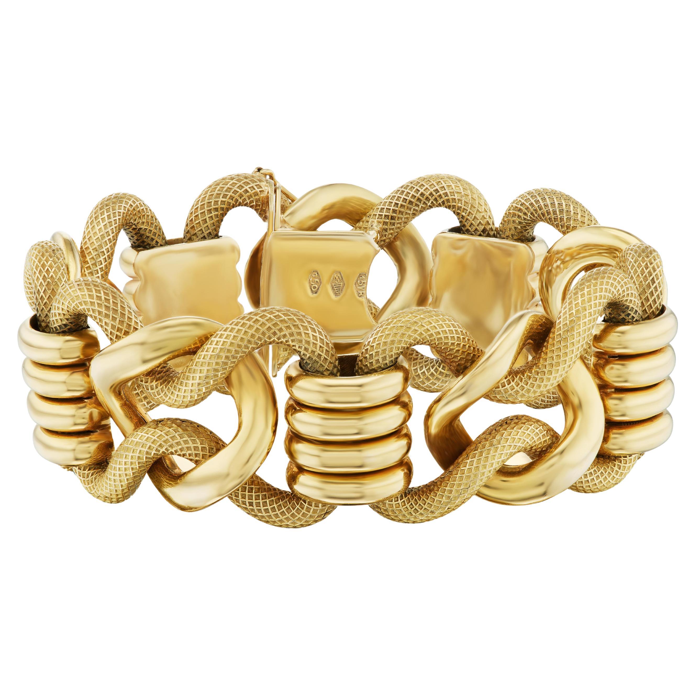 Carlo Weingrill 1960s Gold Bracelet For Sale