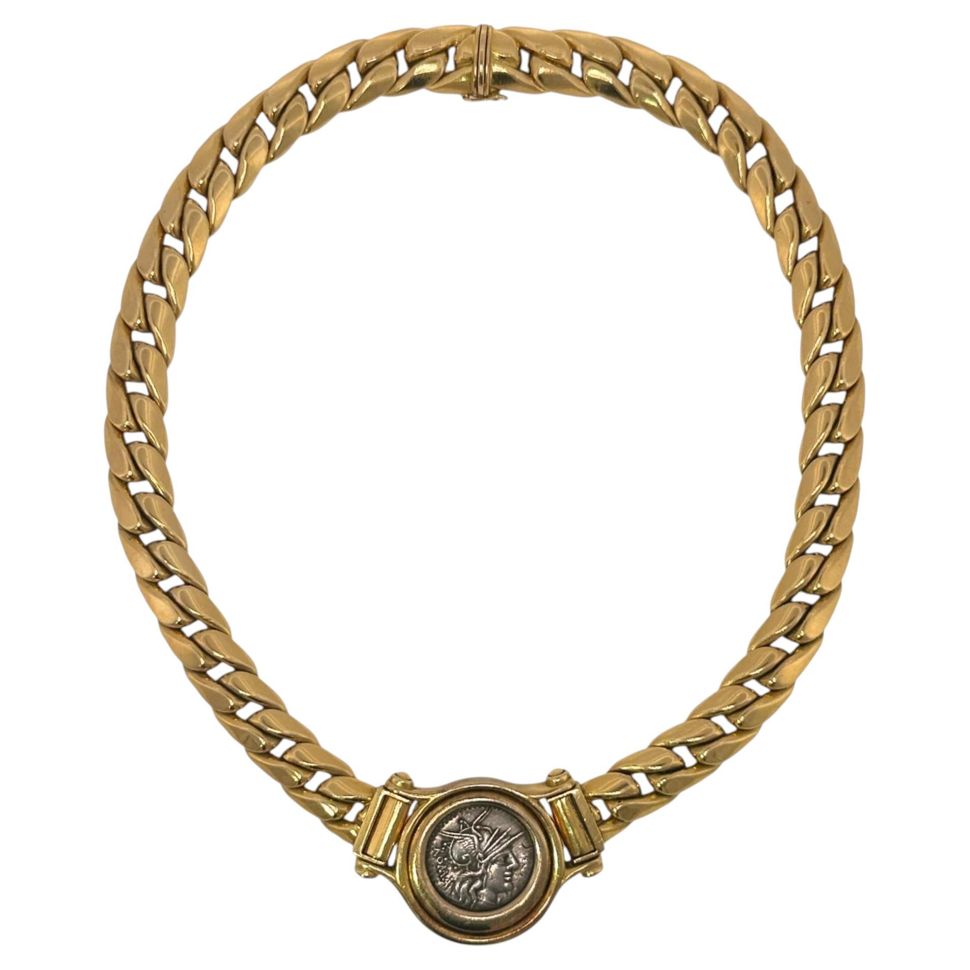 Carlo Weingrill Ancient Coin Necklace 18K Yellow Gold