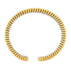 CARLO WEINGRILL Estate Bracelet manchette col de cygne 18 carats