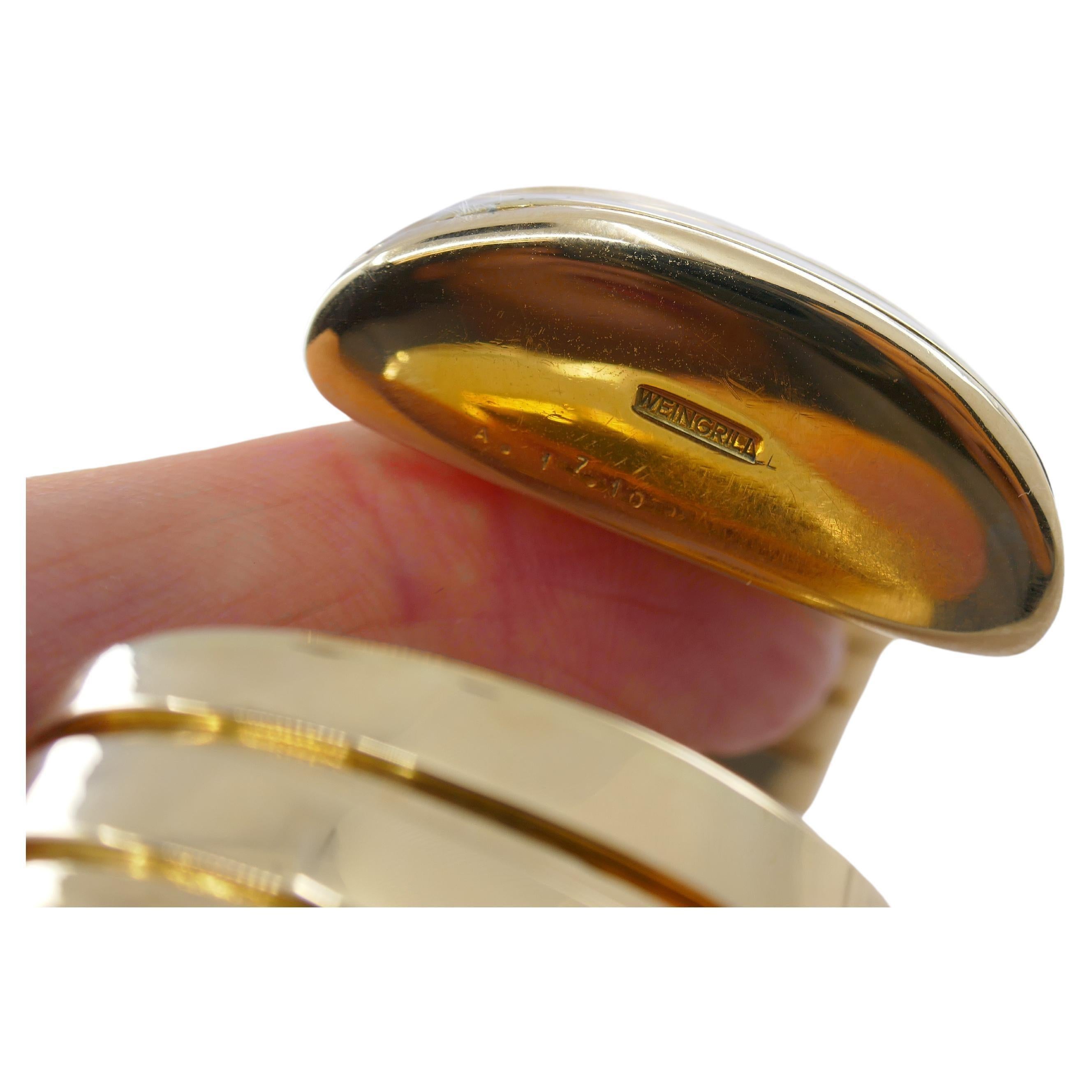 Carlo Weingrill Tubogas Gold Cuff Bracelet 2