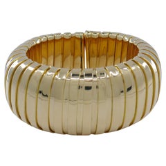 Carlo Weingrill Tubogas Gold Cuff Bracelet