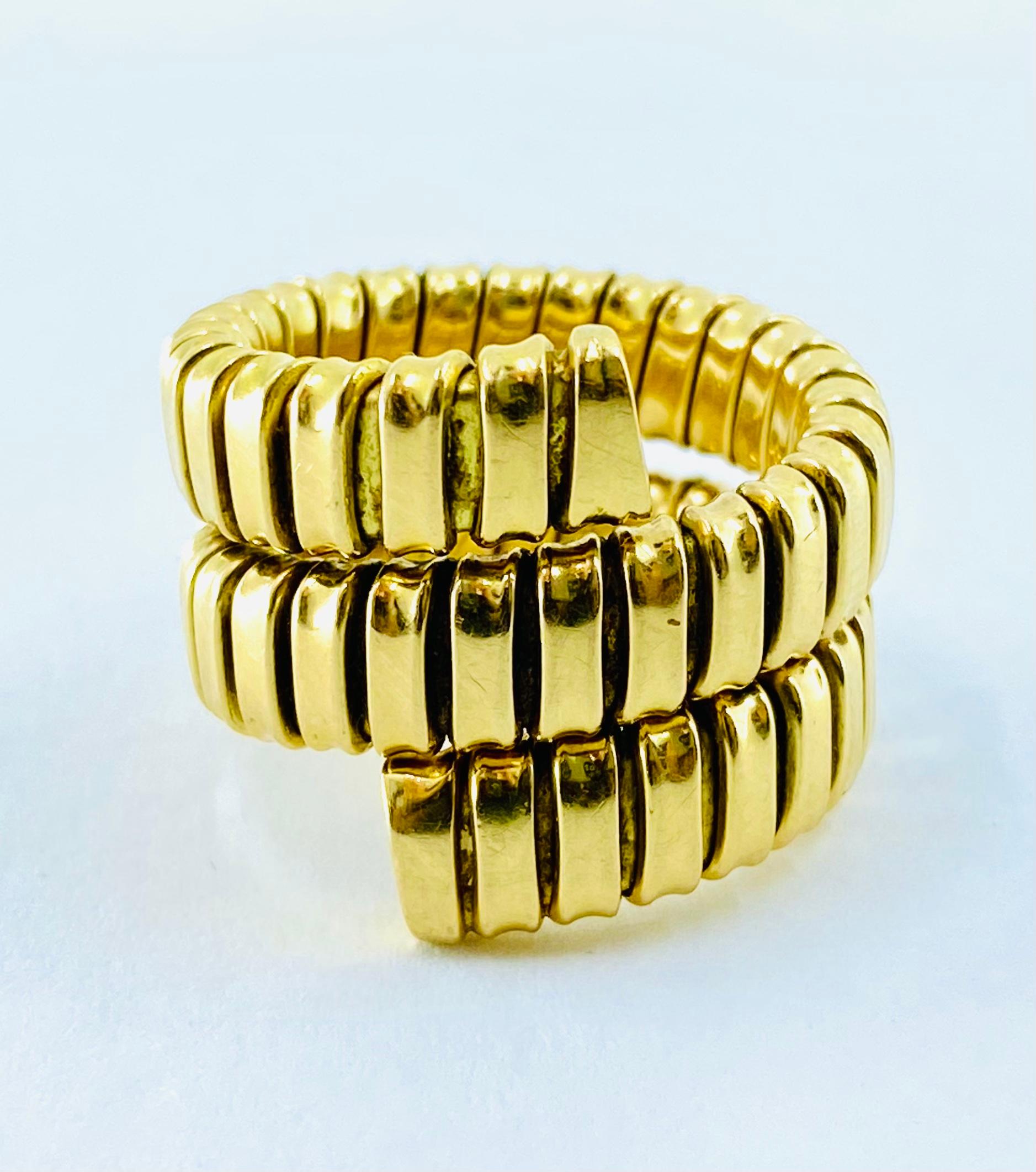 Women's or Men's Carlo Weingrill Tubogas Gold Ring
