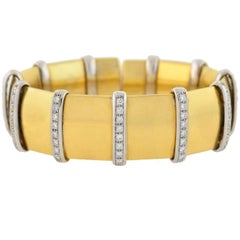 Carlo Weingrill Bracelet vintage en alliage de diamants