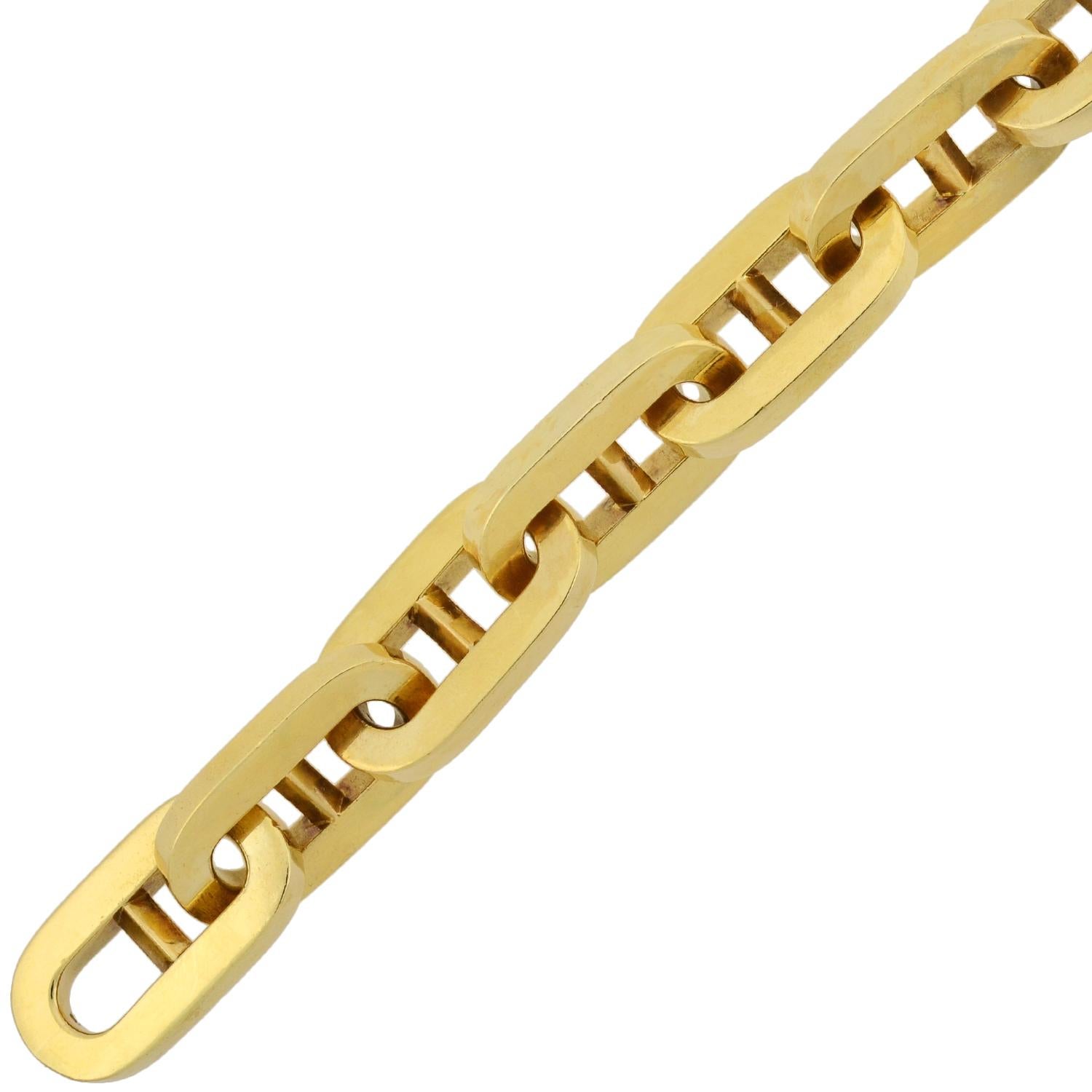 Contemporary Carlo Weingrill Vintage Mariner Link Bracelet 46.00 Grams