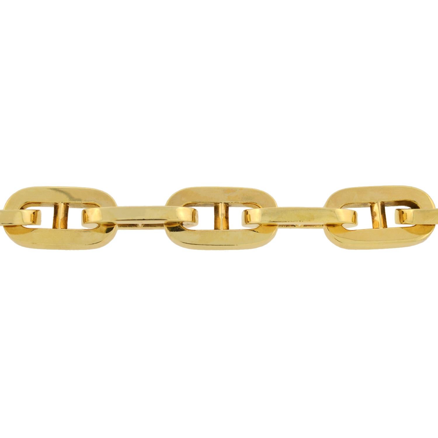 Carlo Weingrill Vintage Mariner Link Bracelet 46.00 Grams In Good Condition In Narberth, PA
