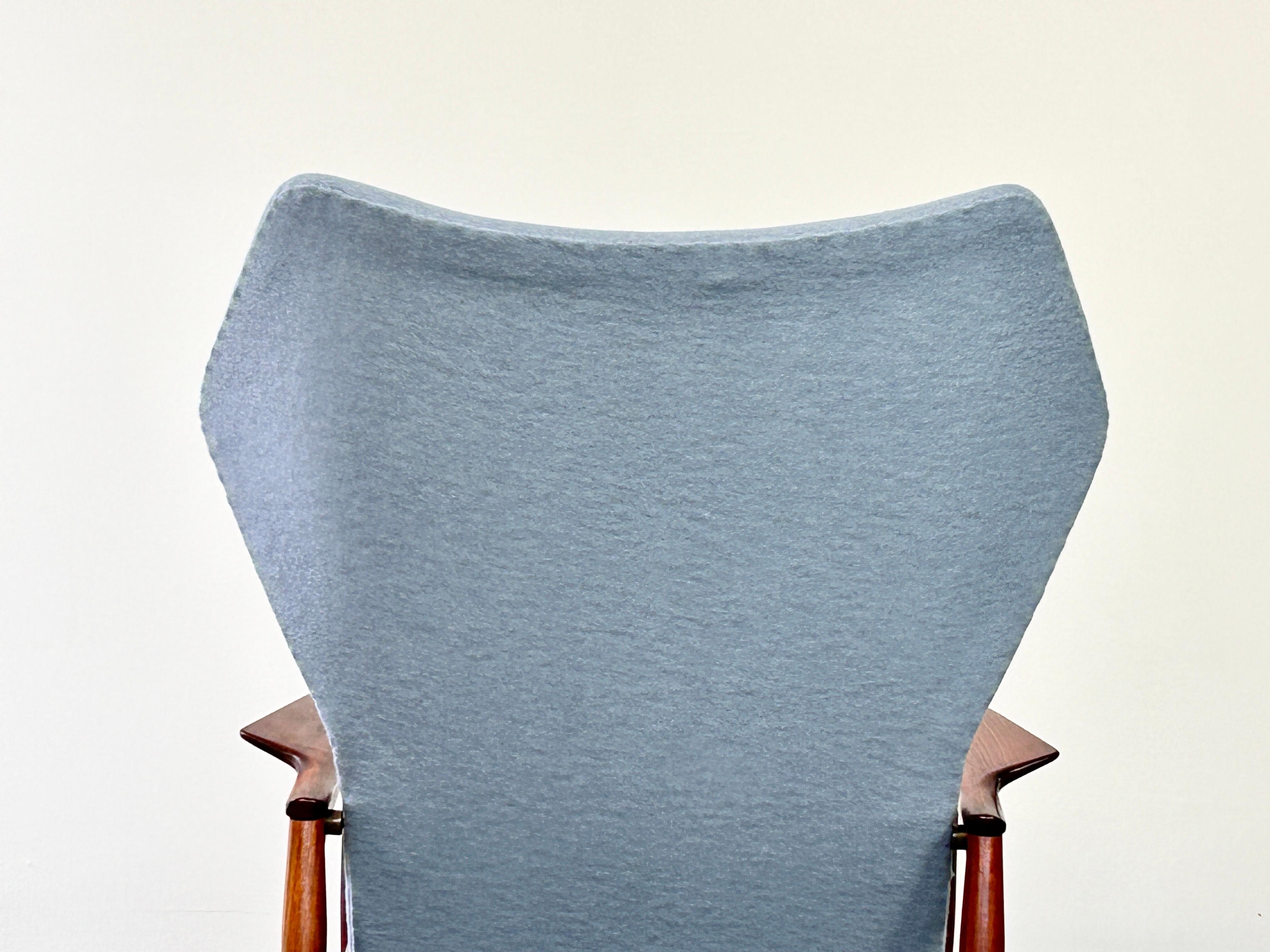 Dutch Carlo Wingback Lounge Chair designed by Ib Kofod Larsen 1954 For Sale