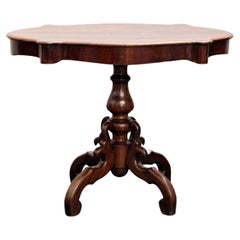 Antique Carlo X Cherry Wood Table, 1850s