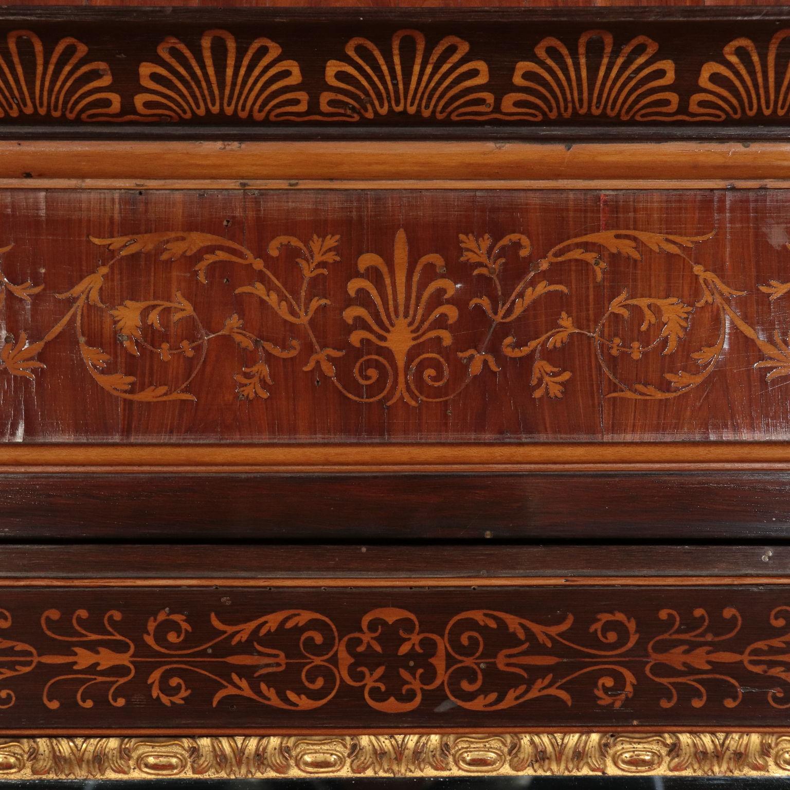 Carlo X Wardrobe Rosewood, Italy, 19th Century 1